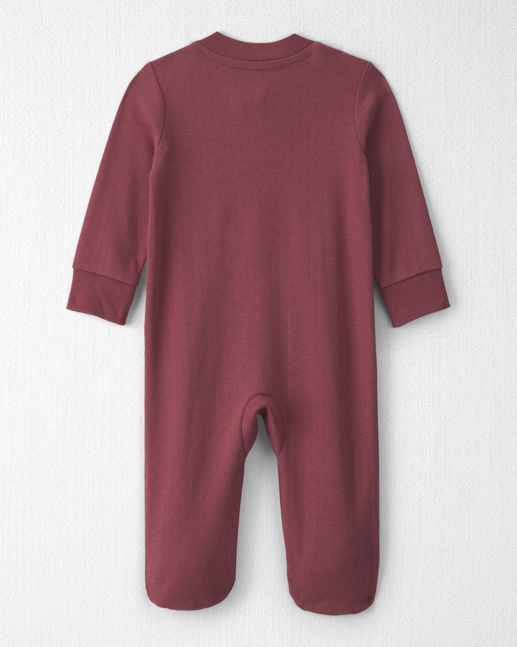 Baby Girl Organic Cotton Pointelle Sleeper
