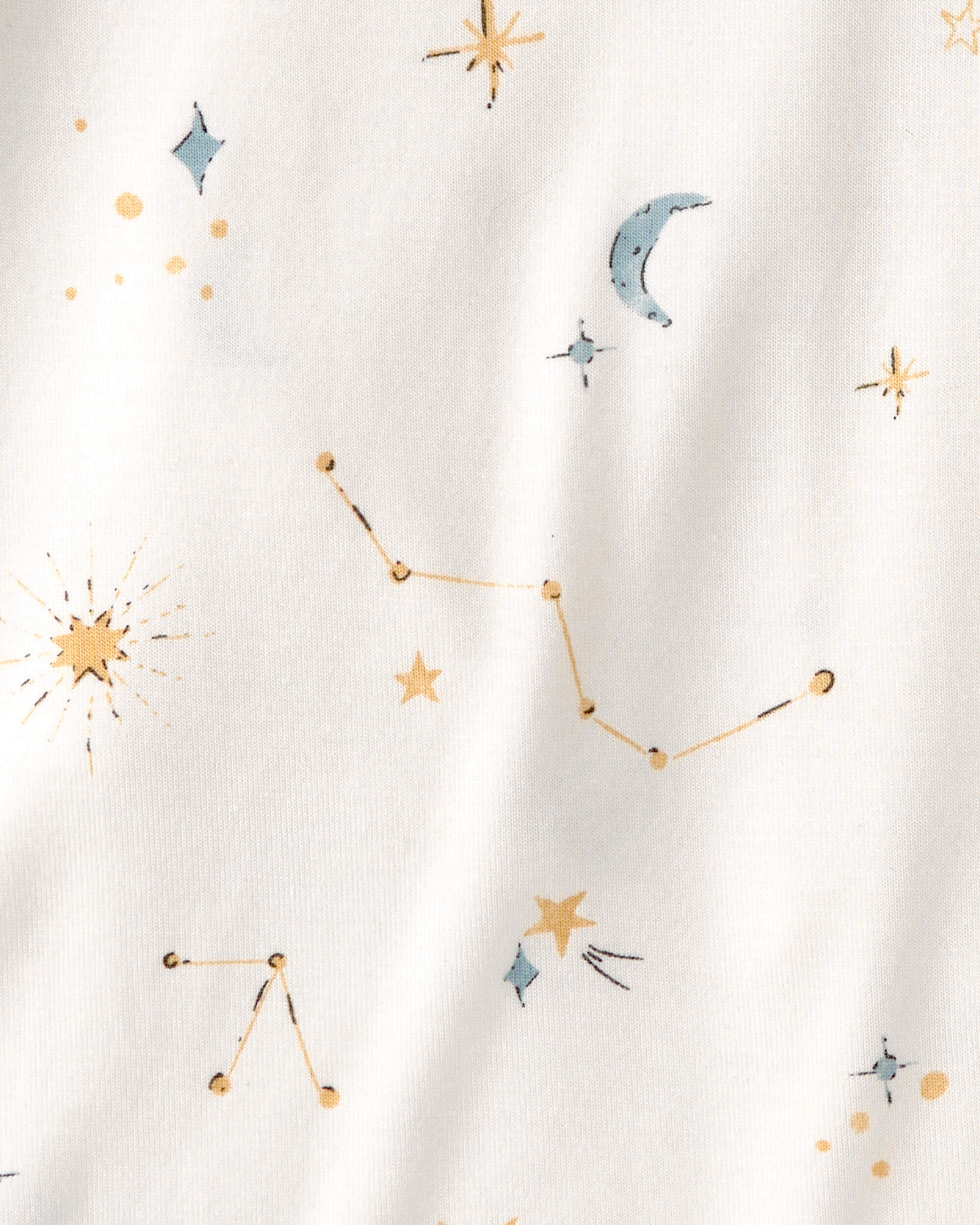 Baby 2-Pack Constellation Multipack Bodysuits - Yellow/Ivory