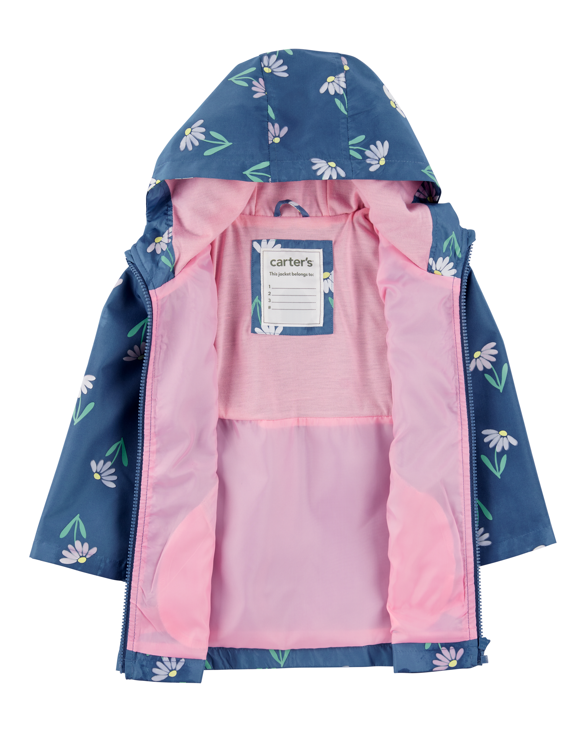Toddler Colour Changing Rain Jacket - Navy