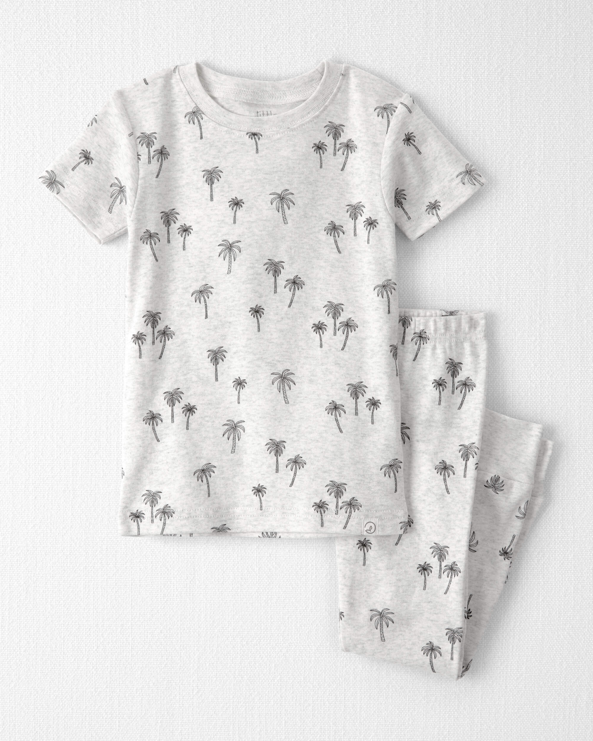Toddler 2-Piece Organic Cotton Pyjamas Palm Trees