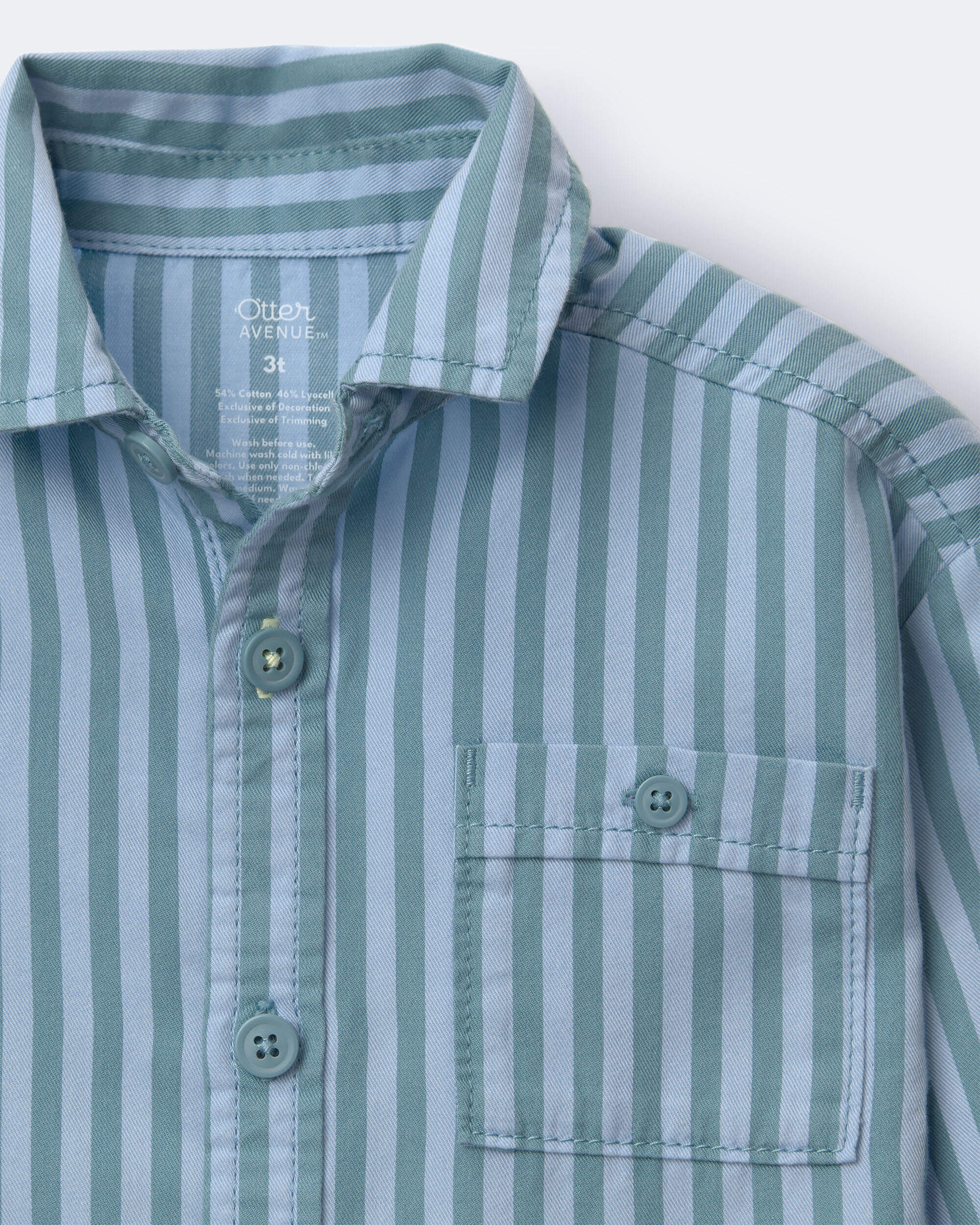 Toddler Boy Button-Down Long-Sleeve Shirt Stripes