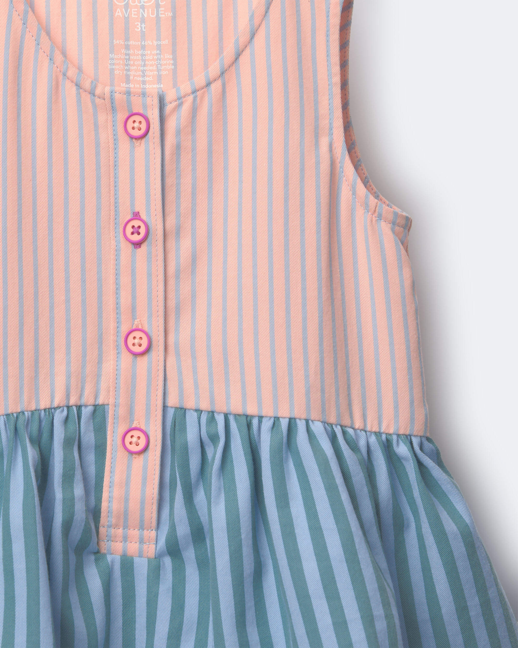 Toddler Girl Tiered Drop-Waist Dress Stripes