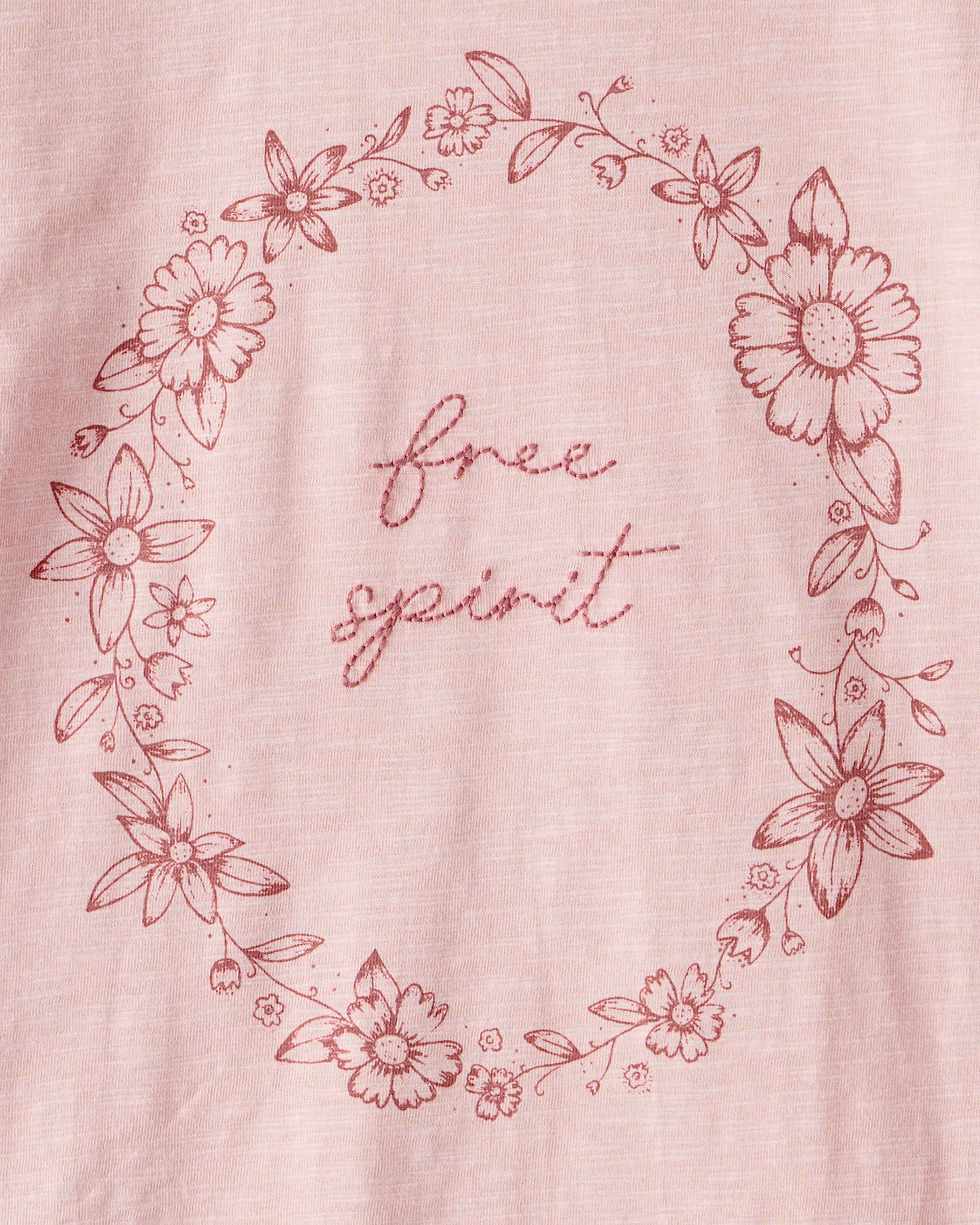 Girls Organic Cotton Free Spirit Long-Sleeve Jersey Tee