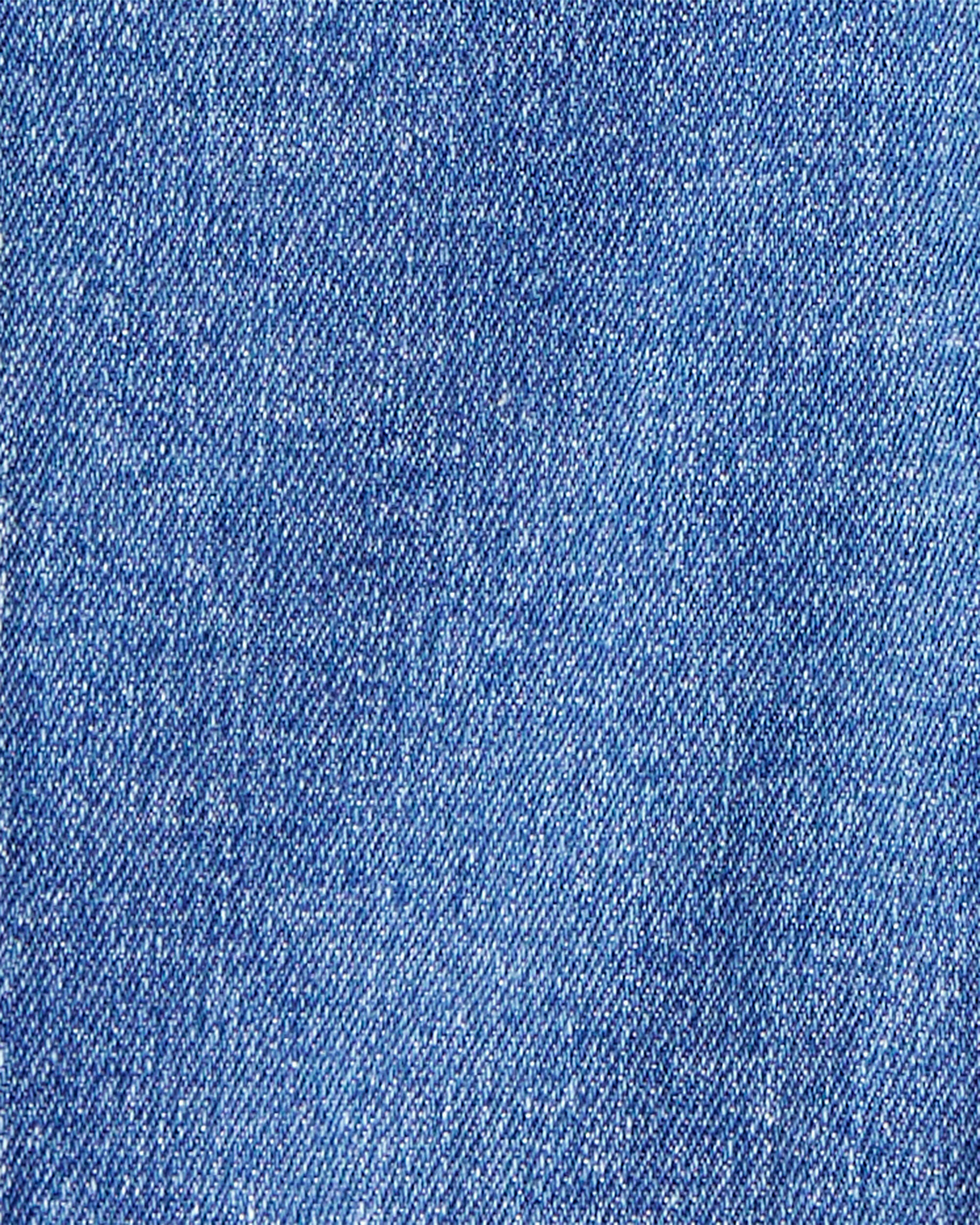 Baby Boy Checkered Print Bodysuit Overall Set - Blue