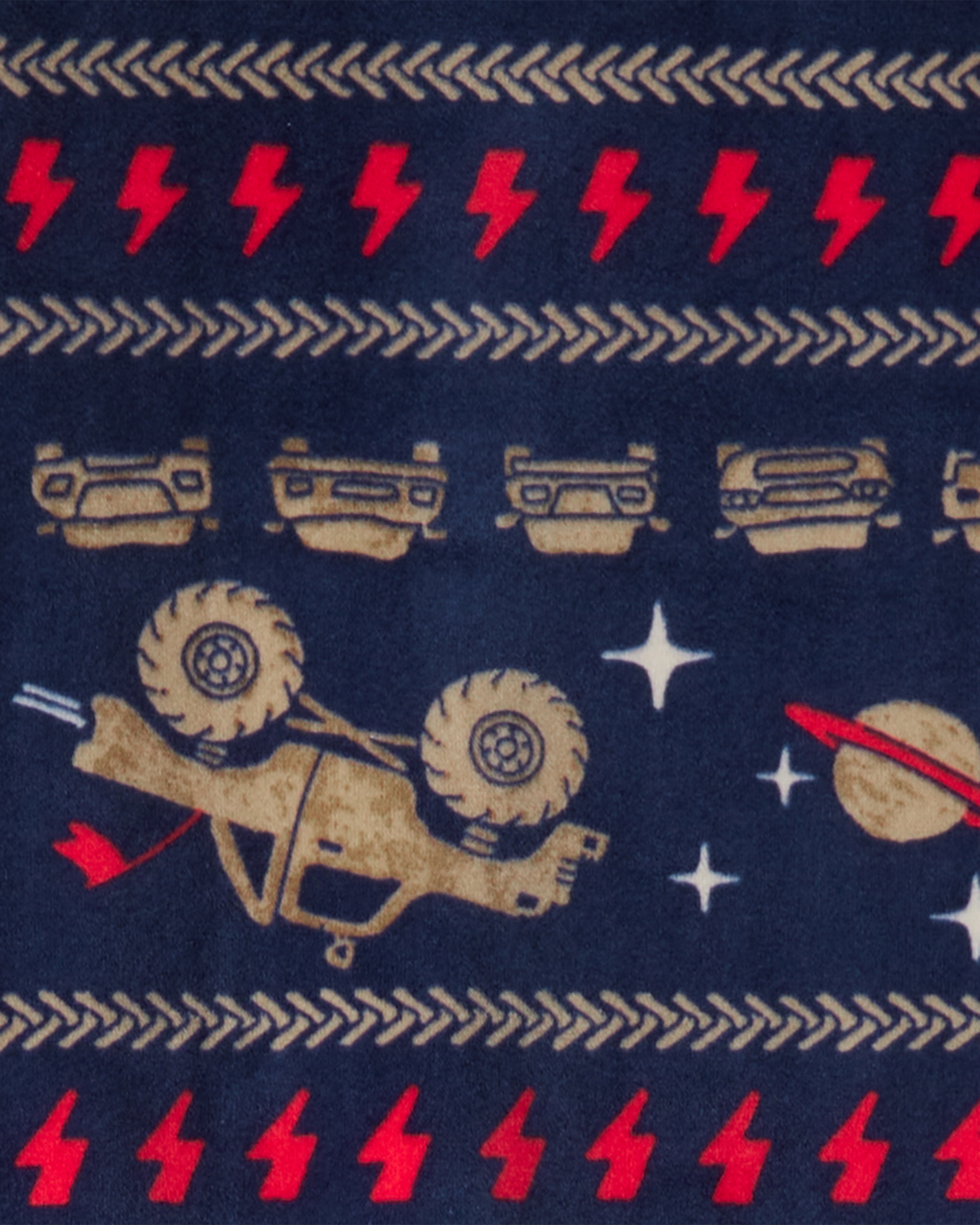 Boys Monster Truck DreamPlush Snug Fit 2-Piece Pajamas - Navy