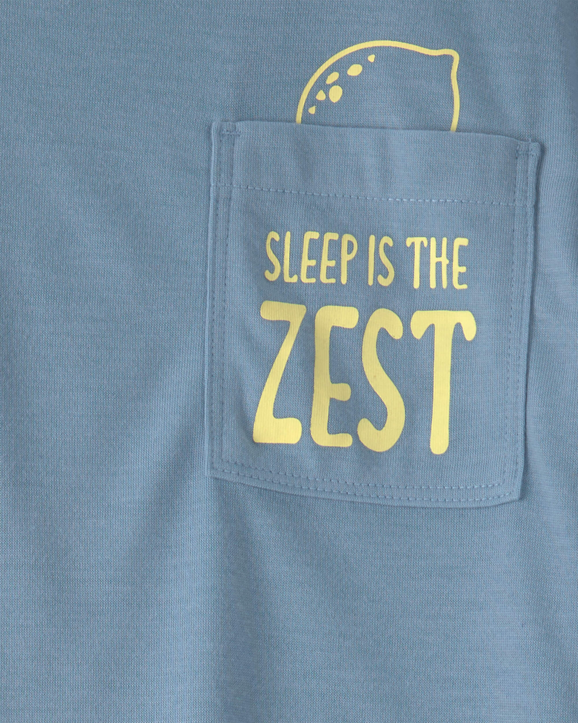 Toddler Boy Bird Loose Fit 2-Piece Pajama Set - Blue