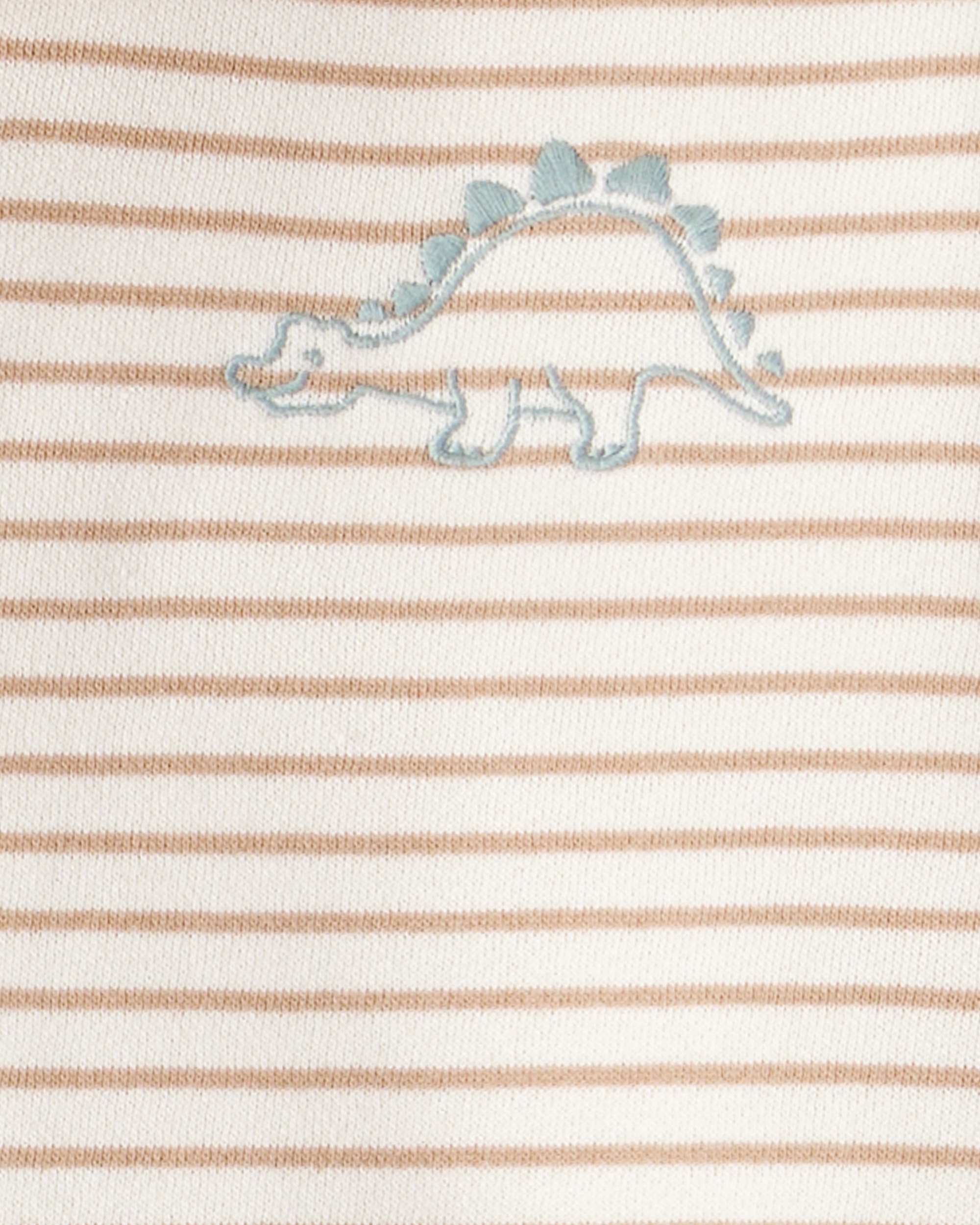 Toddler Boy 2-Piece Dinosaur Hoodie & Pant Set - Cream/Brown