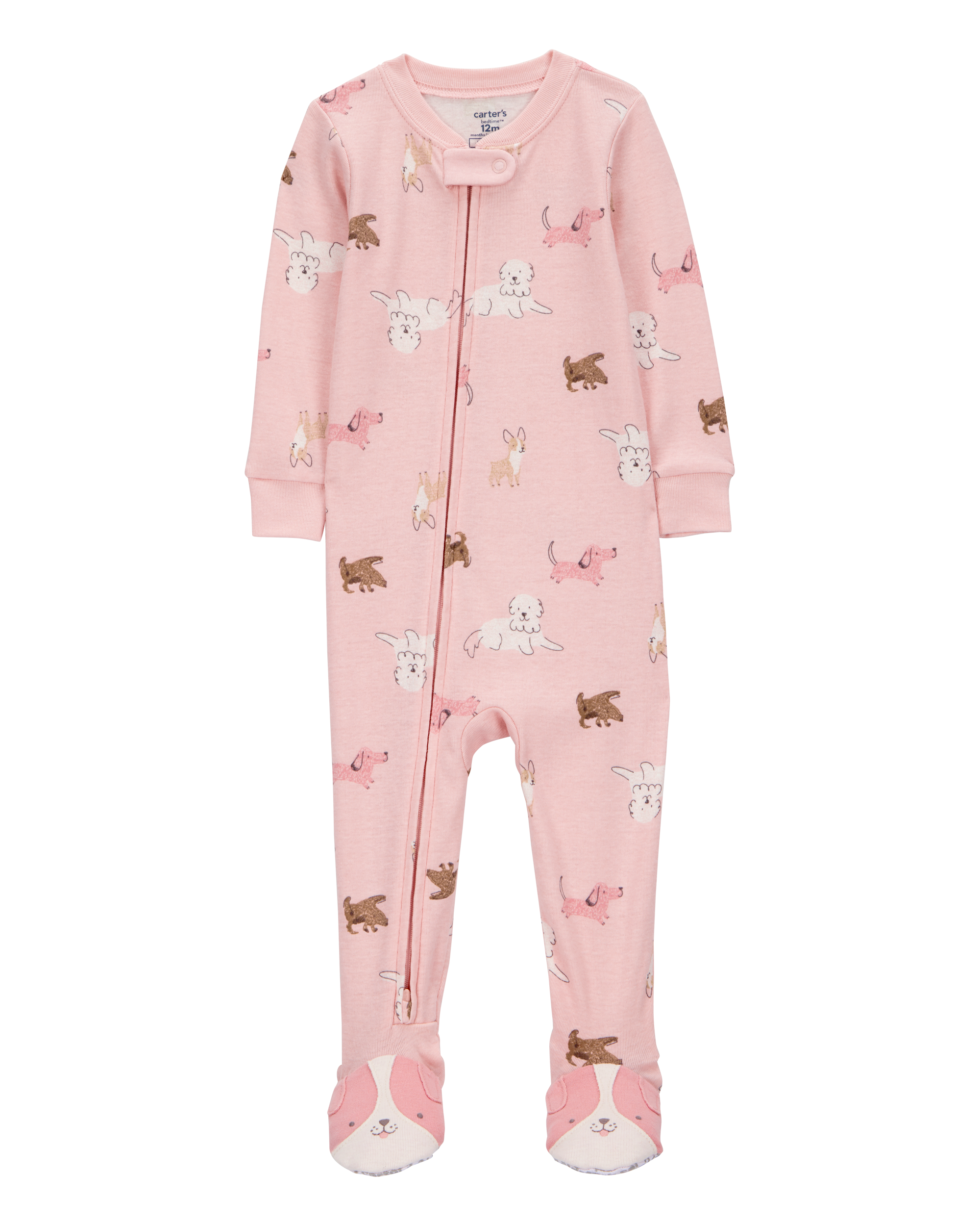Baby 1-Piece Dog 100% Snug Fit Cotton Footie Pyjamas