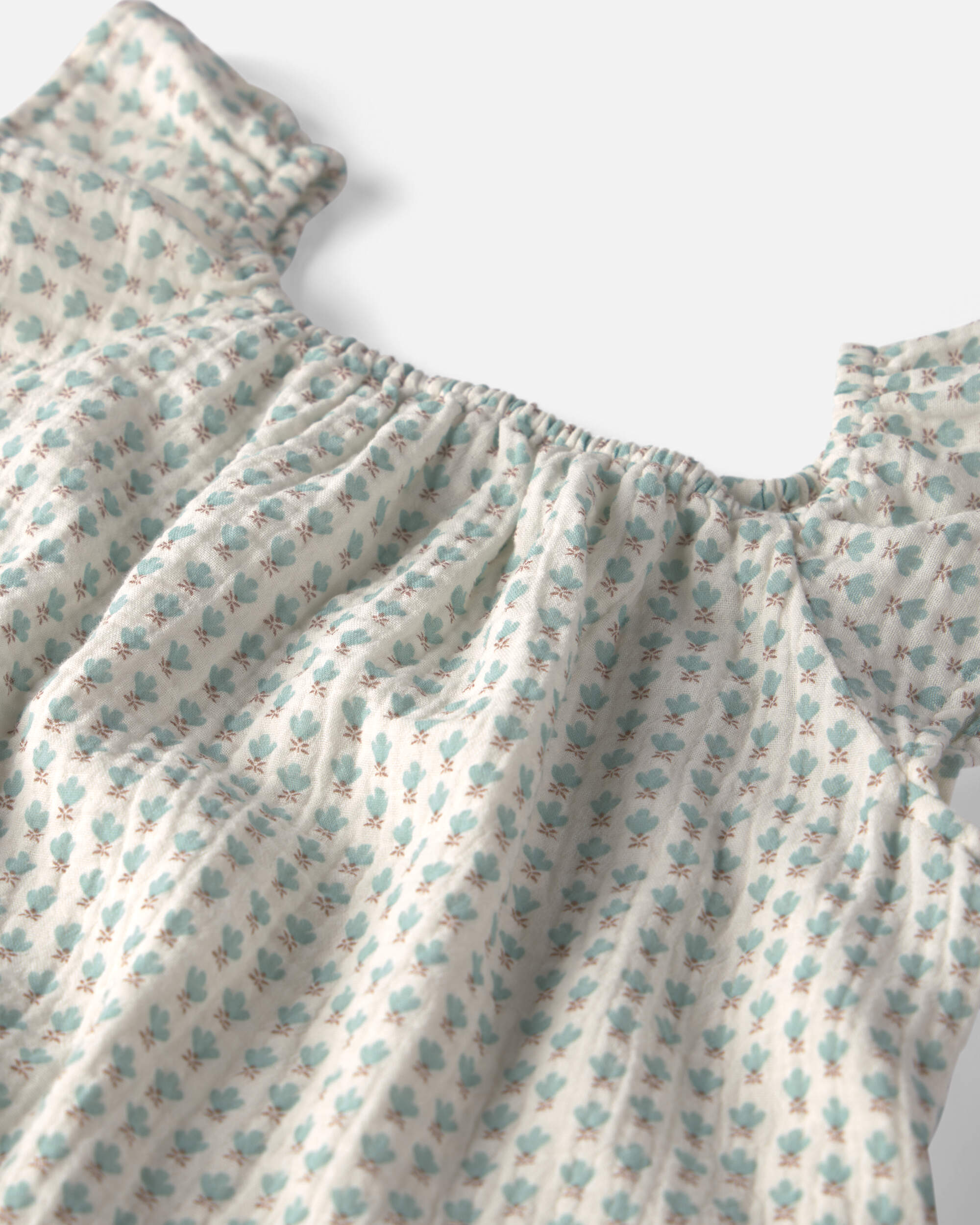 Toddler Girl 2-Piece Organic Cotton Gauze Floral