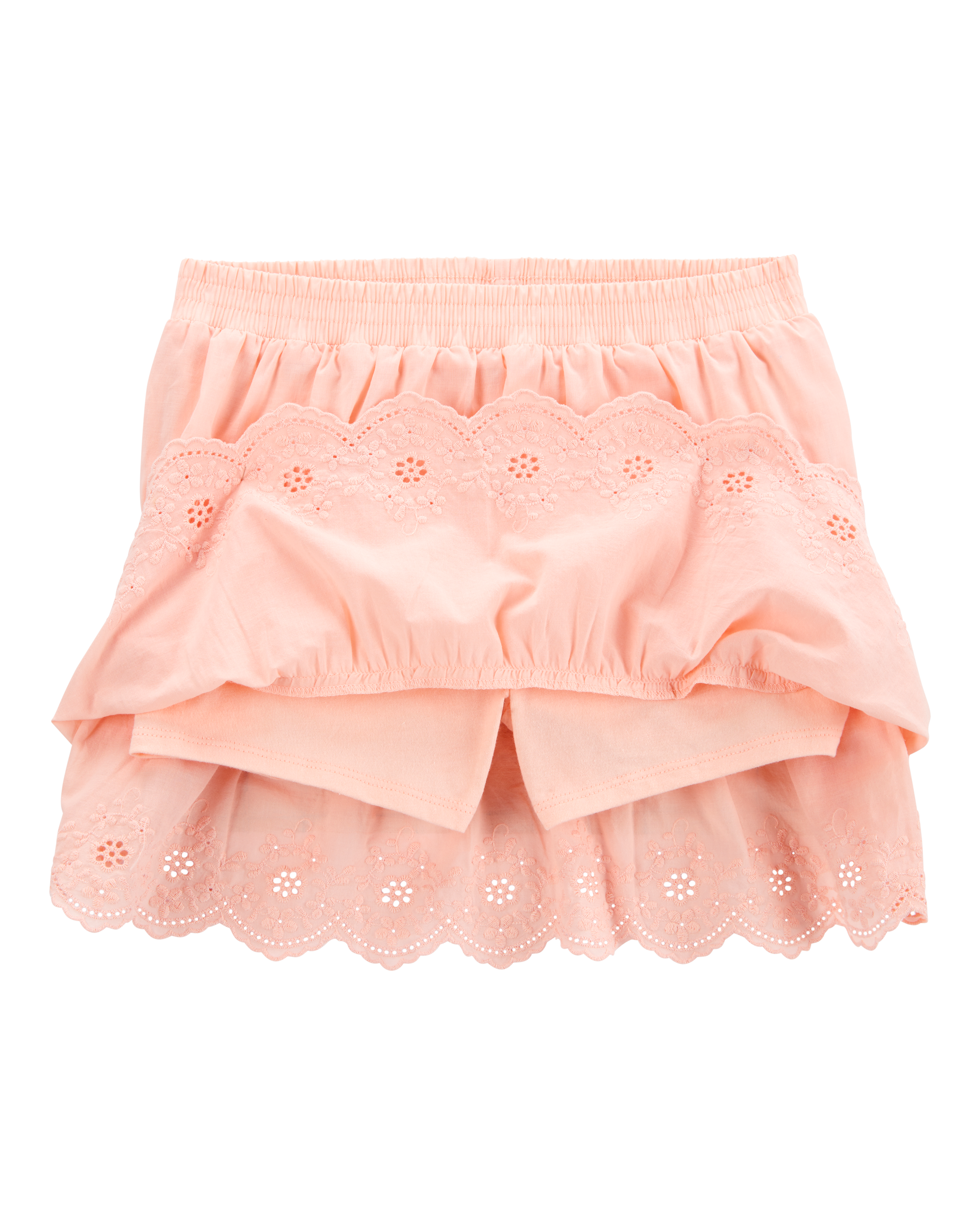 Girls Eyelet Skort - Pink