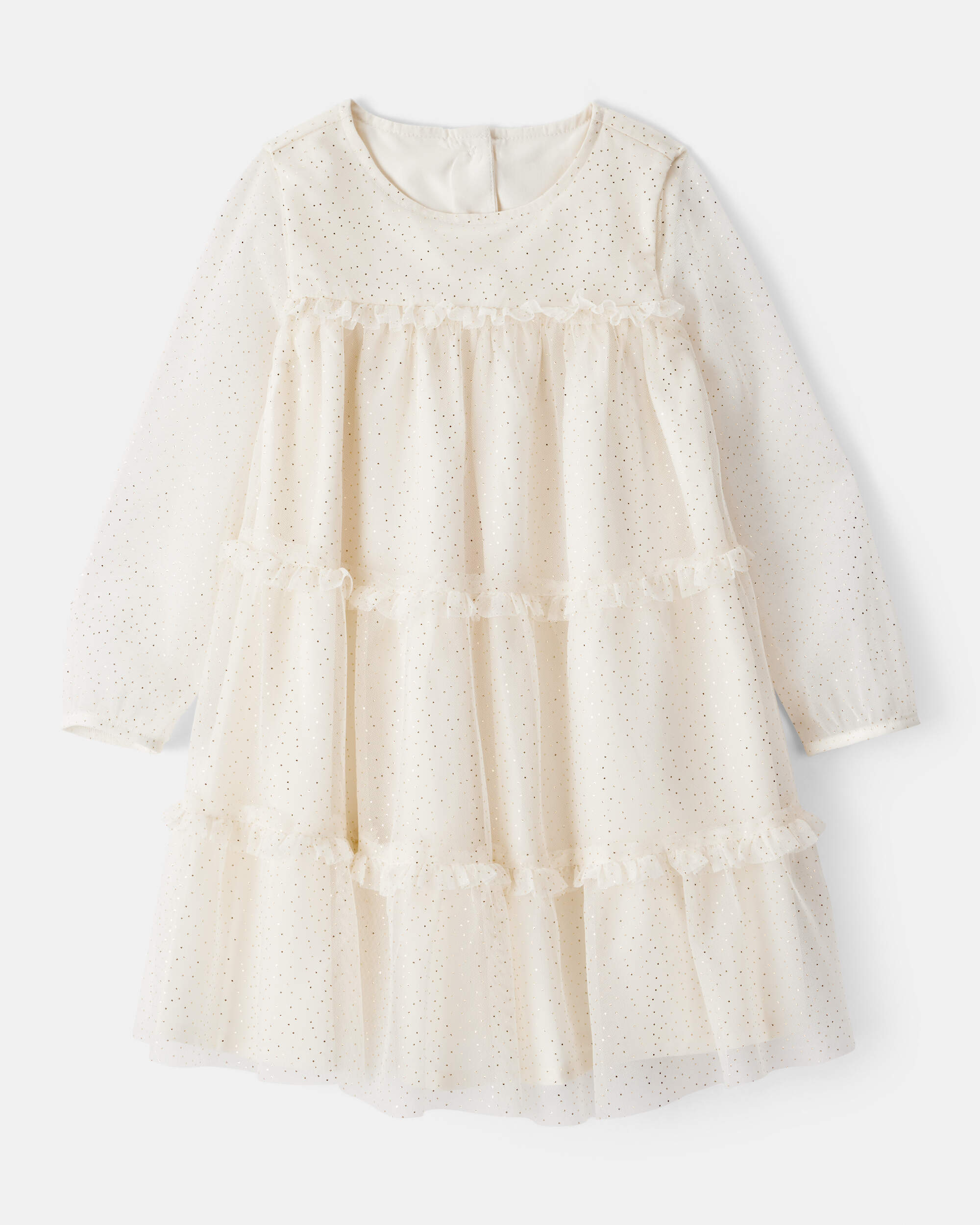 Toddler Girl Cream Holiday Dress