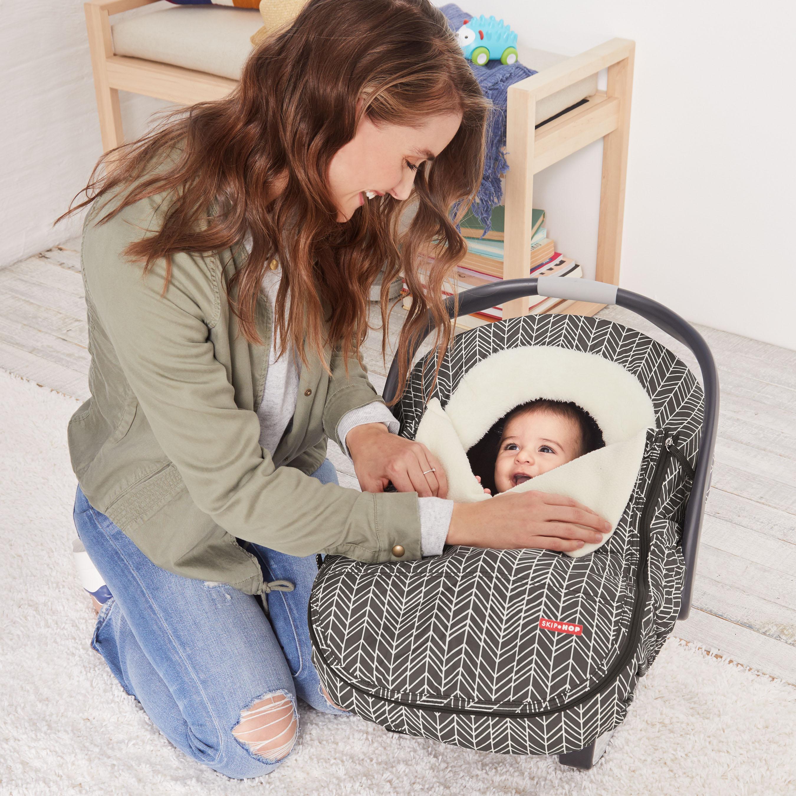STROLL & GO Car Seat Cover - Grey Feather