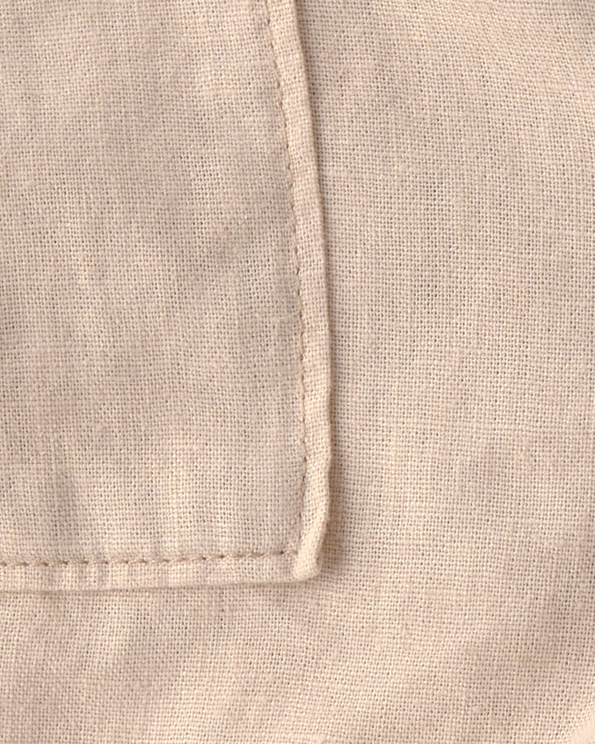 Baby Boy 2-Piece Solid Short-Sleeve Tee & Pant Set - Brown/White