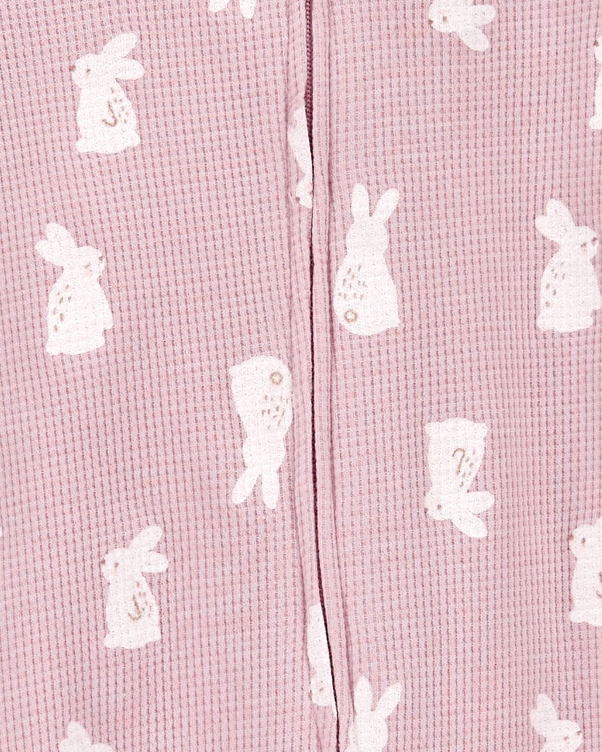 Pink Baby Bunny 2-Way Zip Thermal Sleeper Pyjamas | Carter's