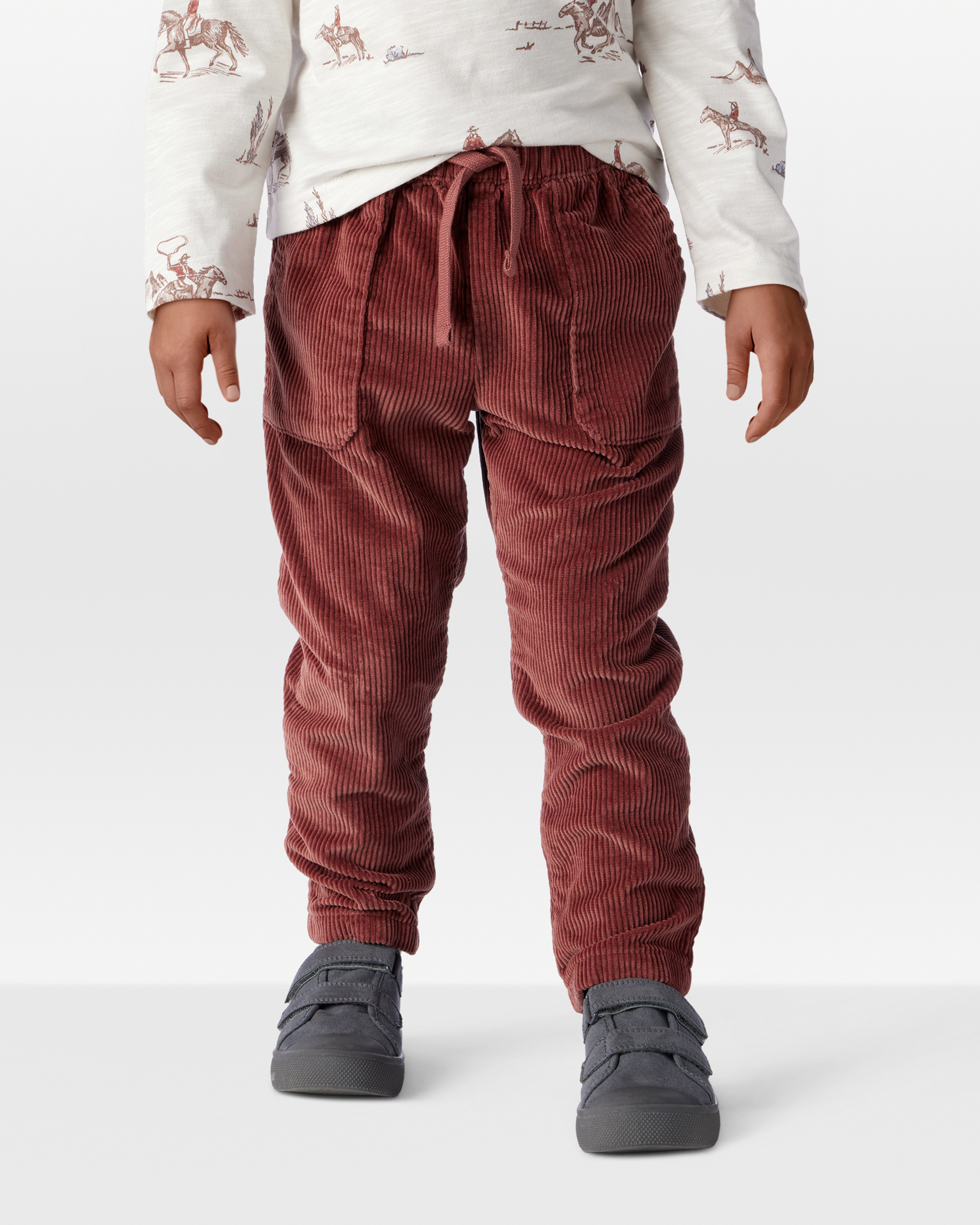 Toddler Organic Cotton Corduroy Drawstring Pants