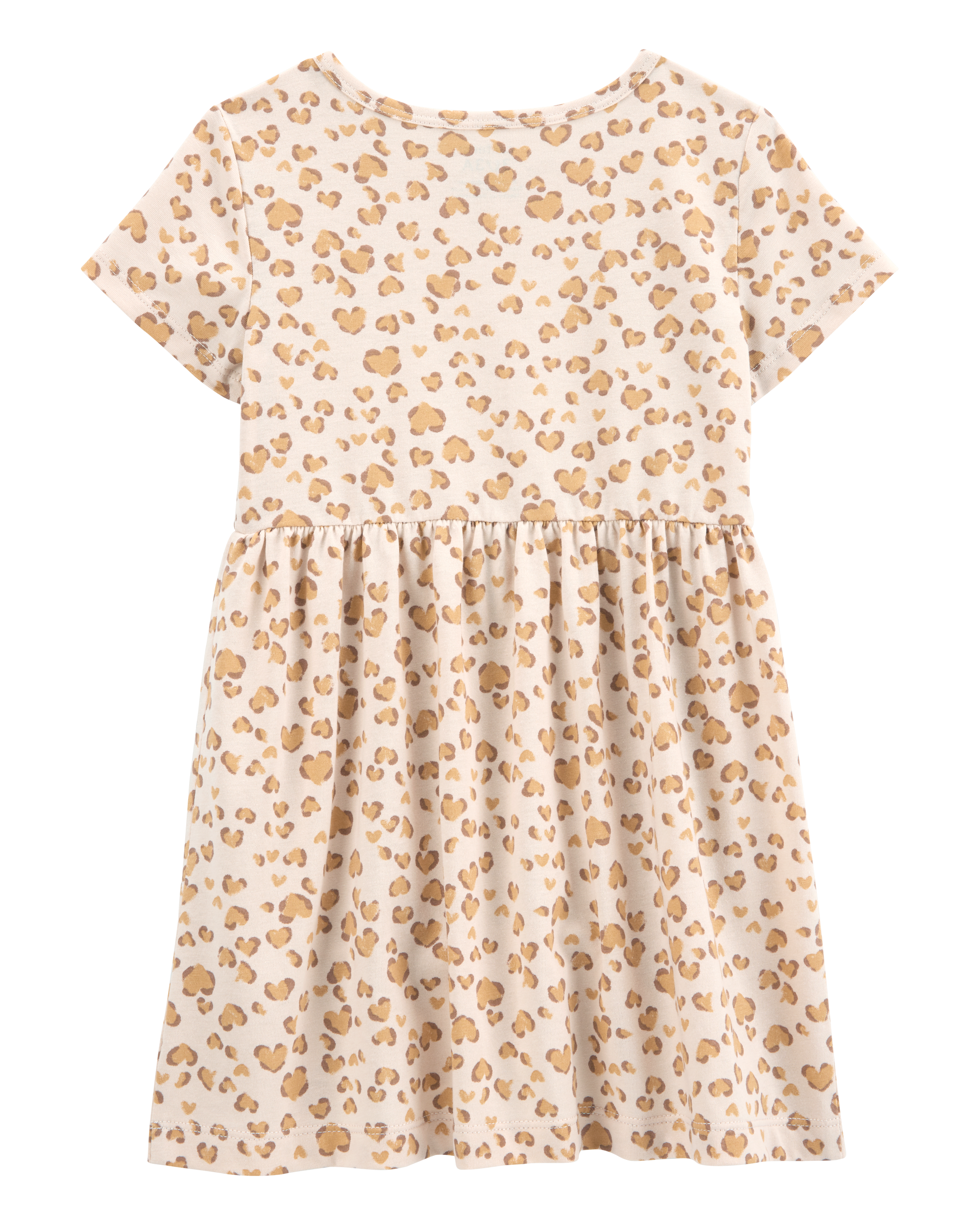 Toddler Girl Cheetah Animal Print Short-Sleeve Dress