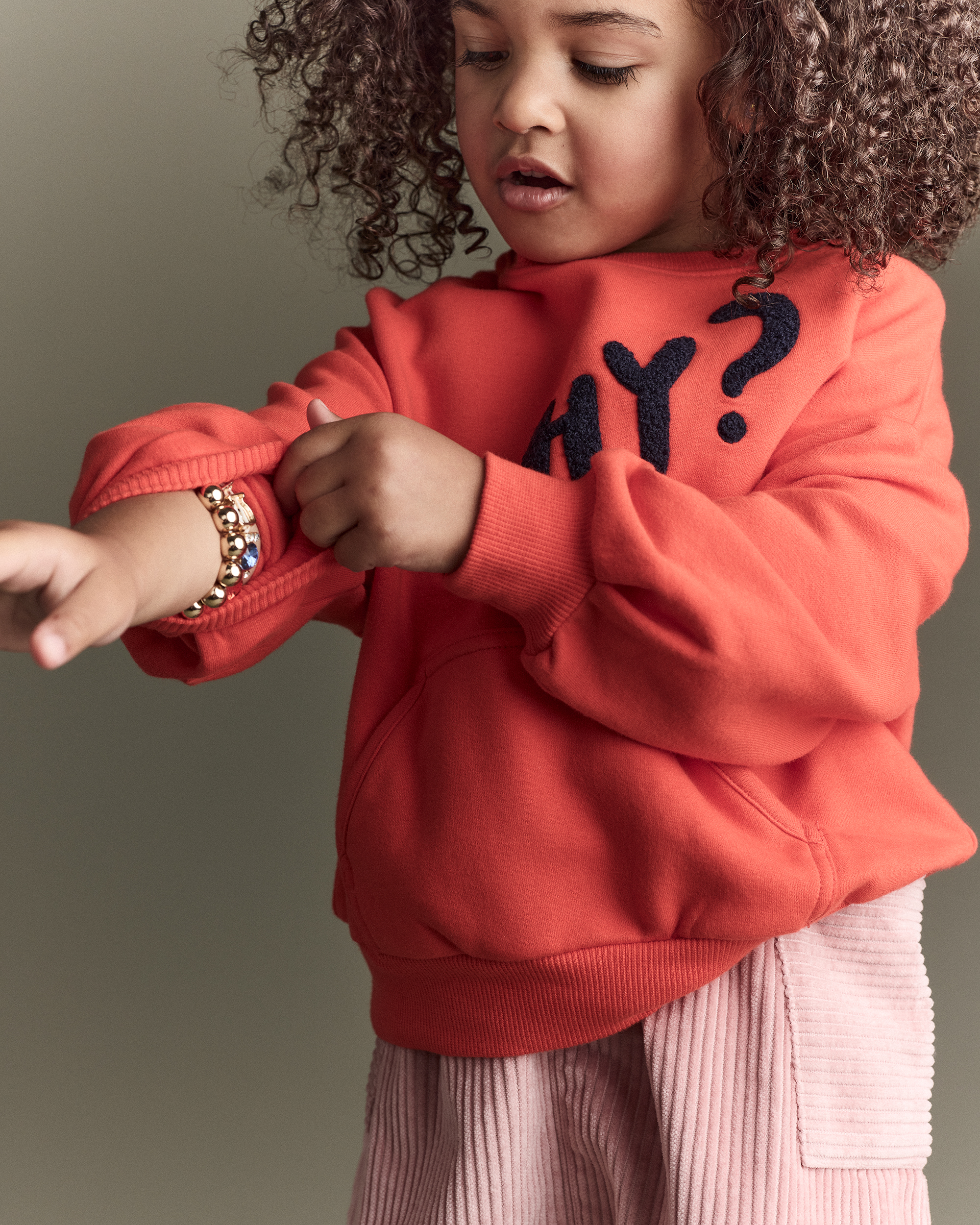 Toddler Girl Otter Pocket Corduroy Jumper - Light Pink