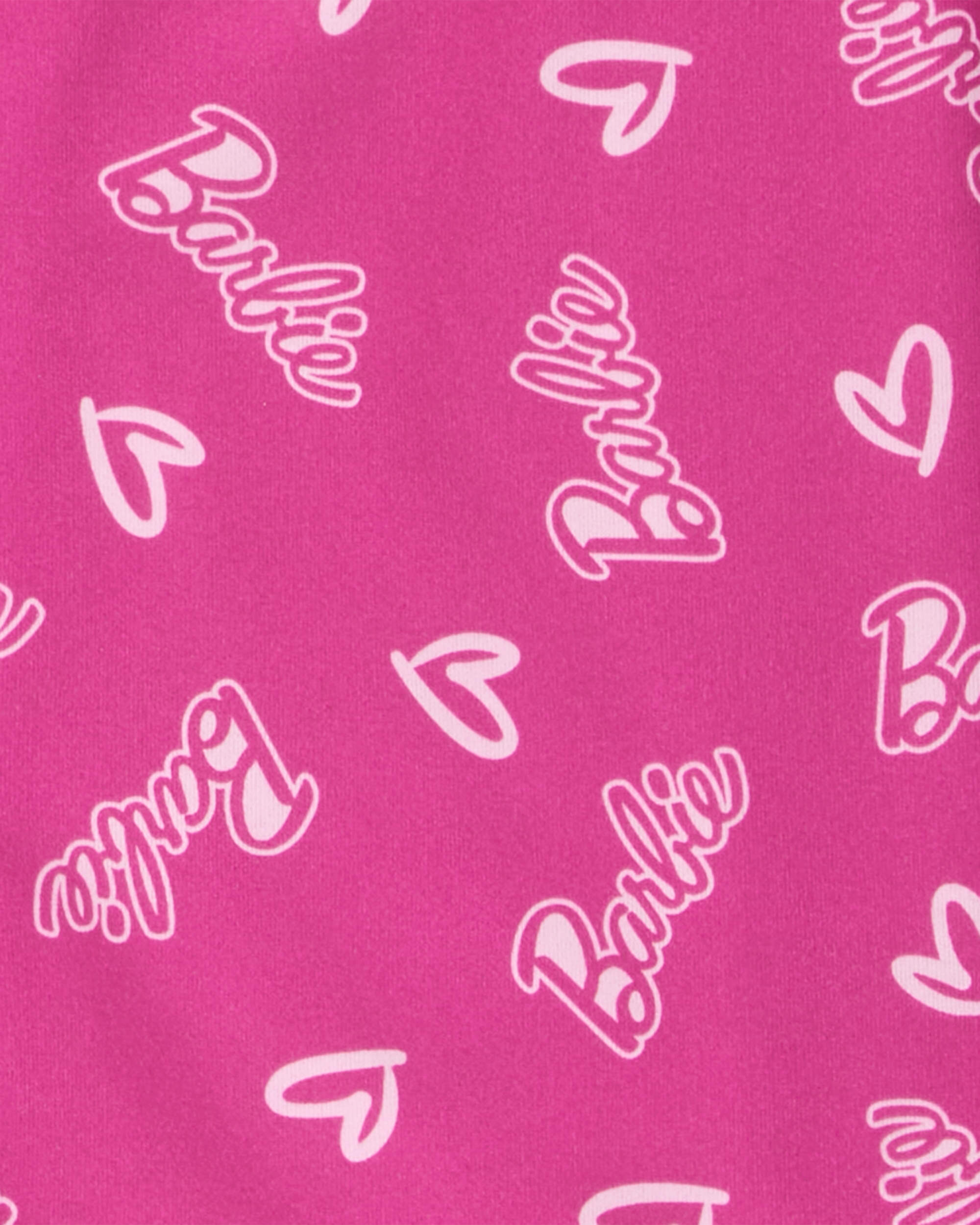 Kid Barbie Coat Style Loose Fit 2-Piece Pyjamas - Pink