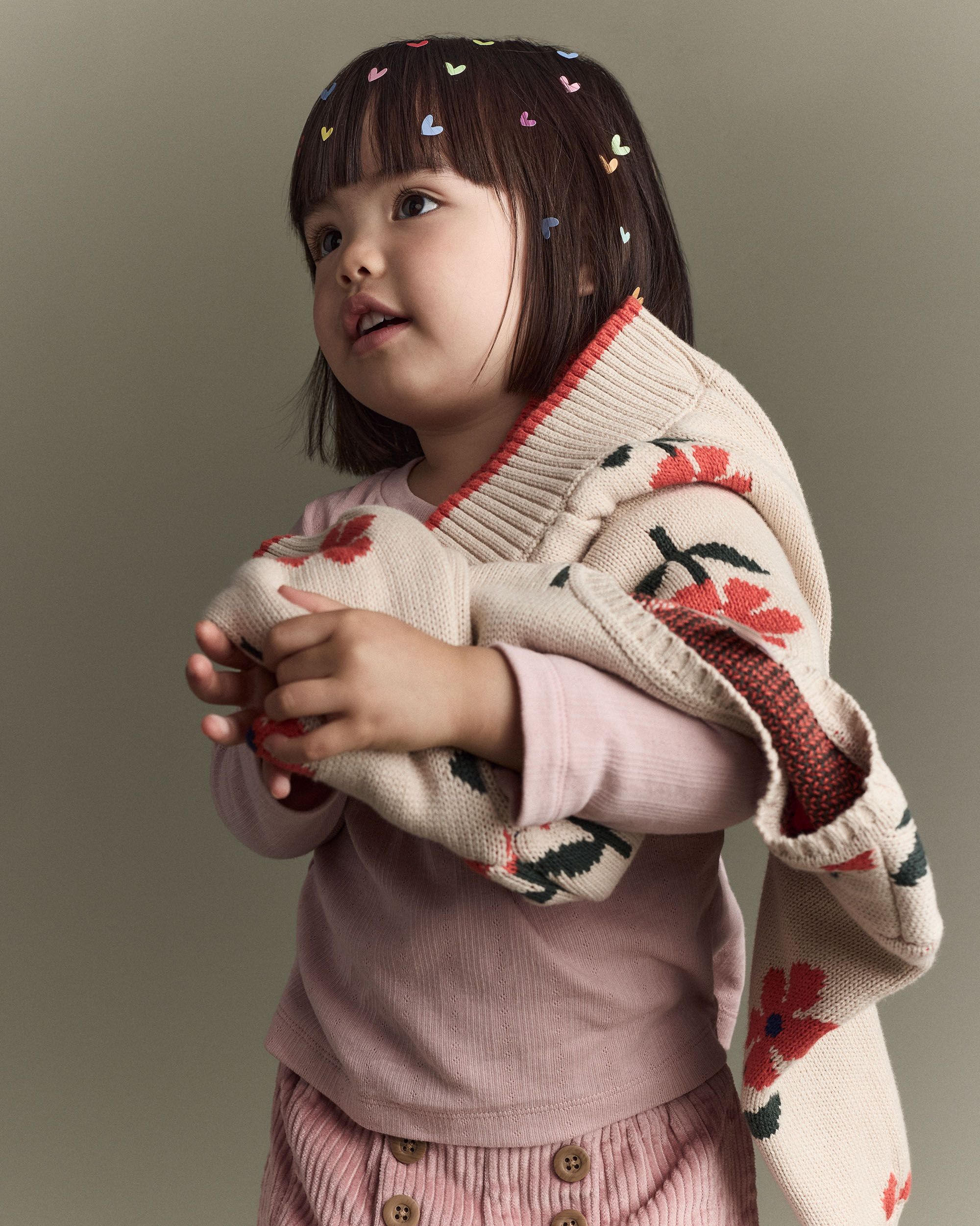 Toddler Girl Urban Wide Leg Corduroy Pant - Light Pink