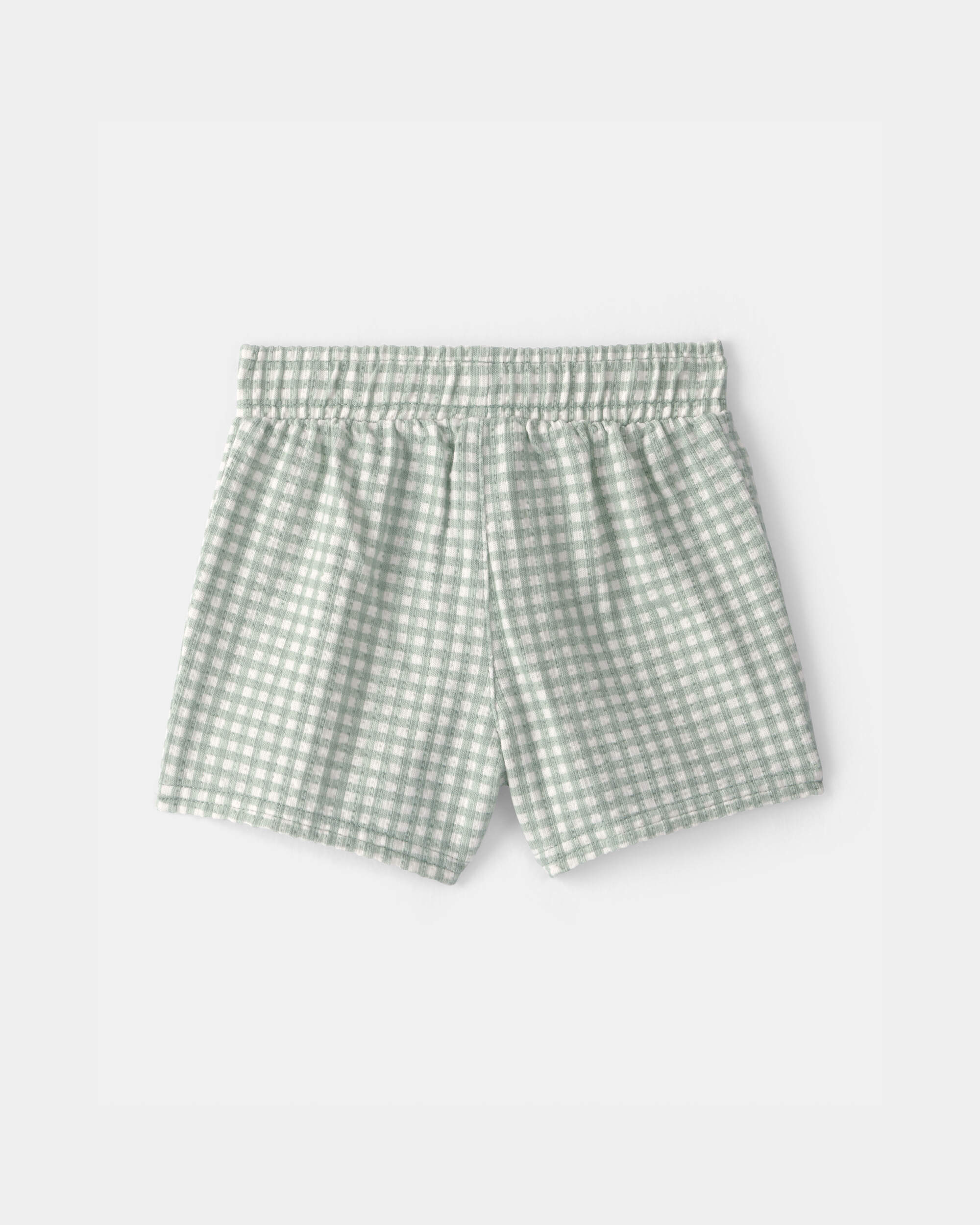 Baby 2-Piece Gingham Top & Short Set - Green