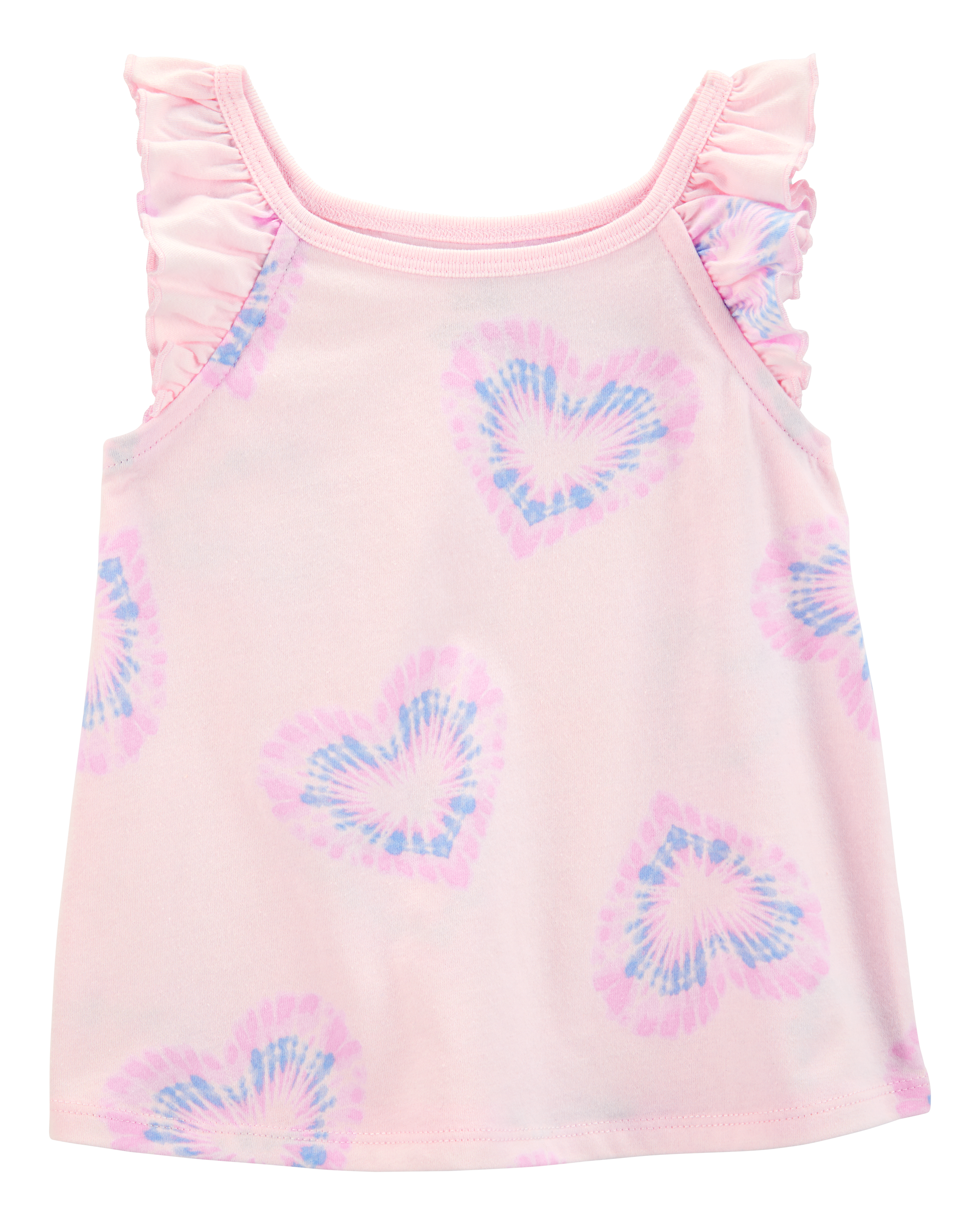 Baby Heart Print Tank Top - Pink