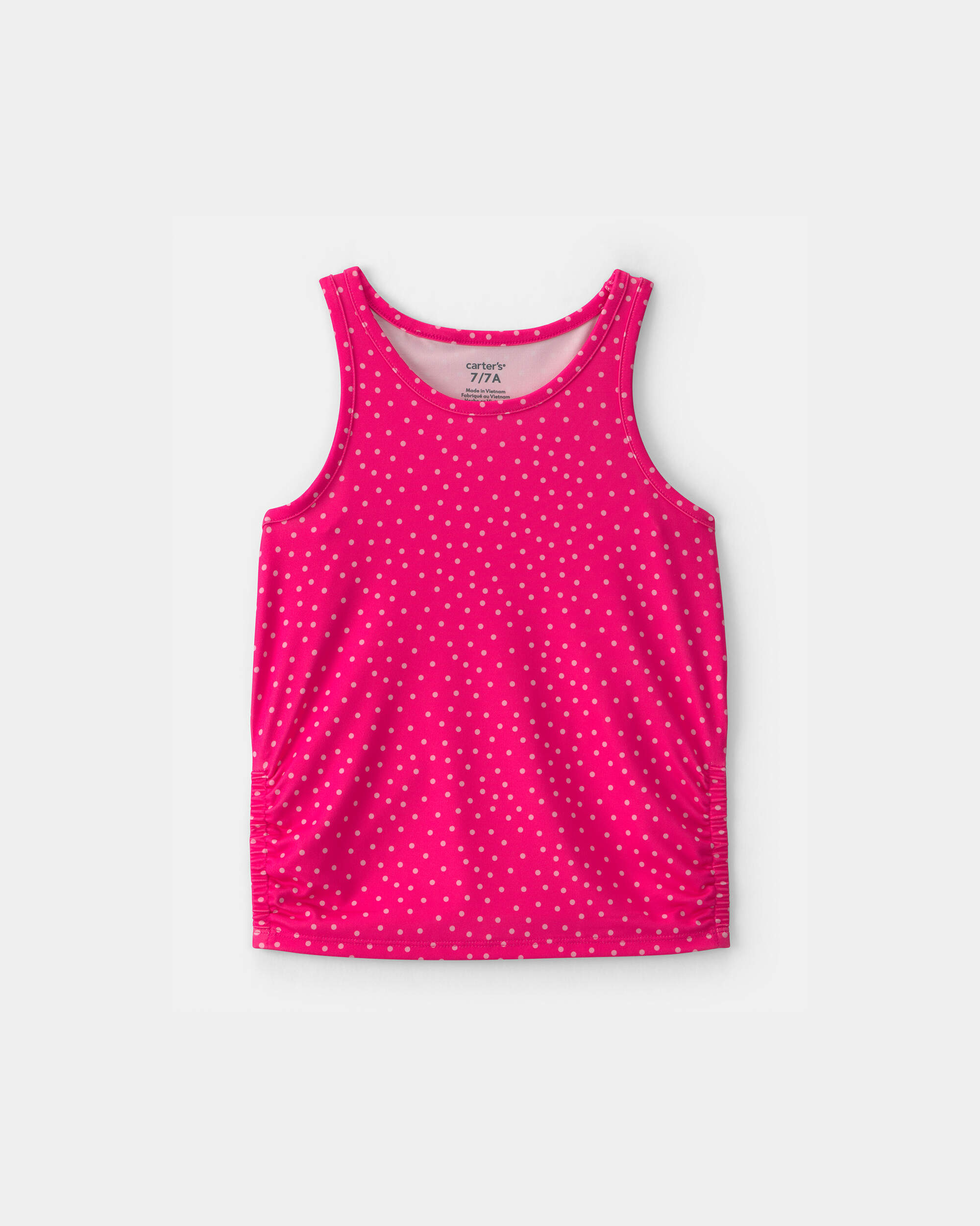 Girls Polka Dot Active Tank Top - Pink