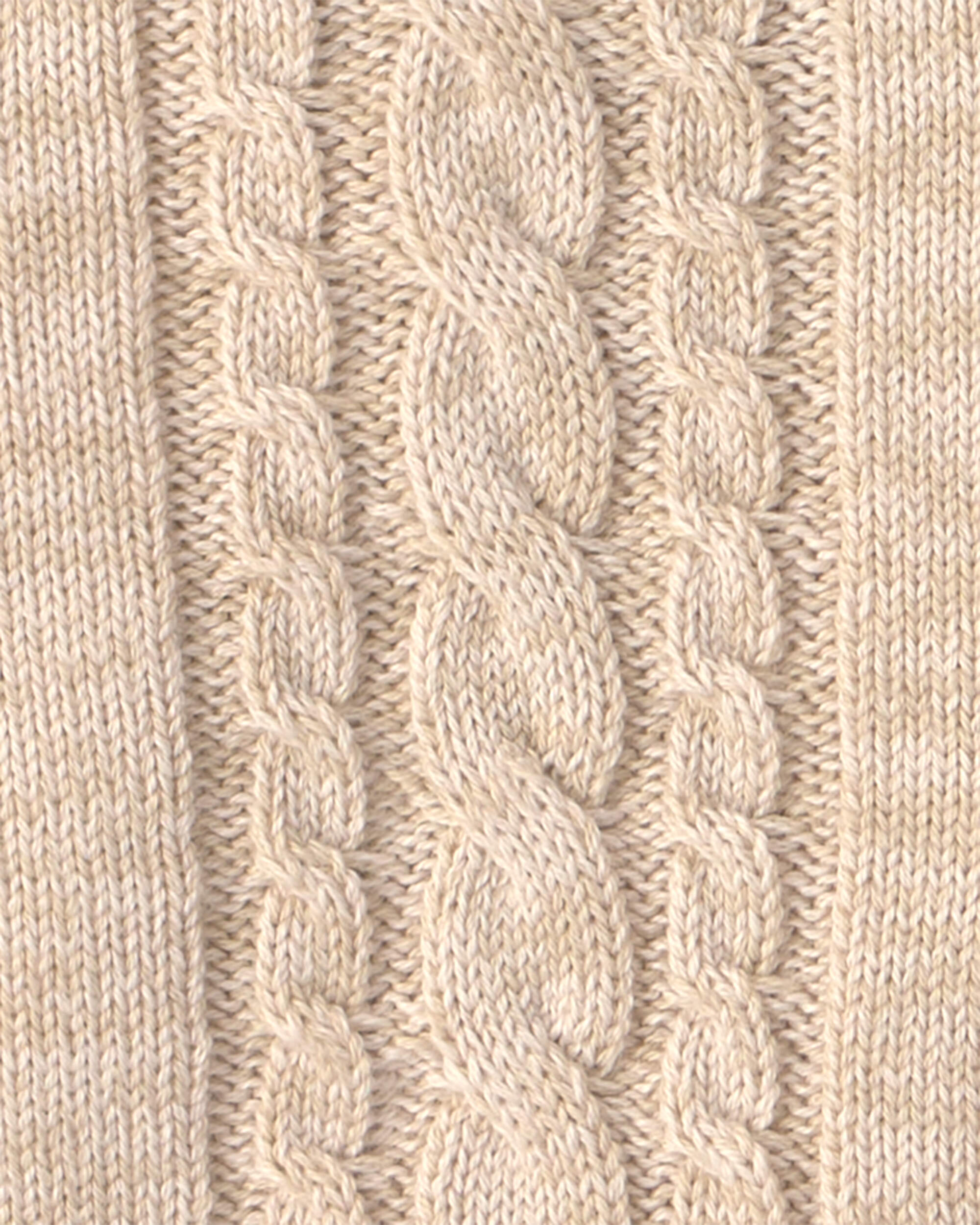 Baby Boy 3-Piece Cotton Sweater Layering Set - Cream