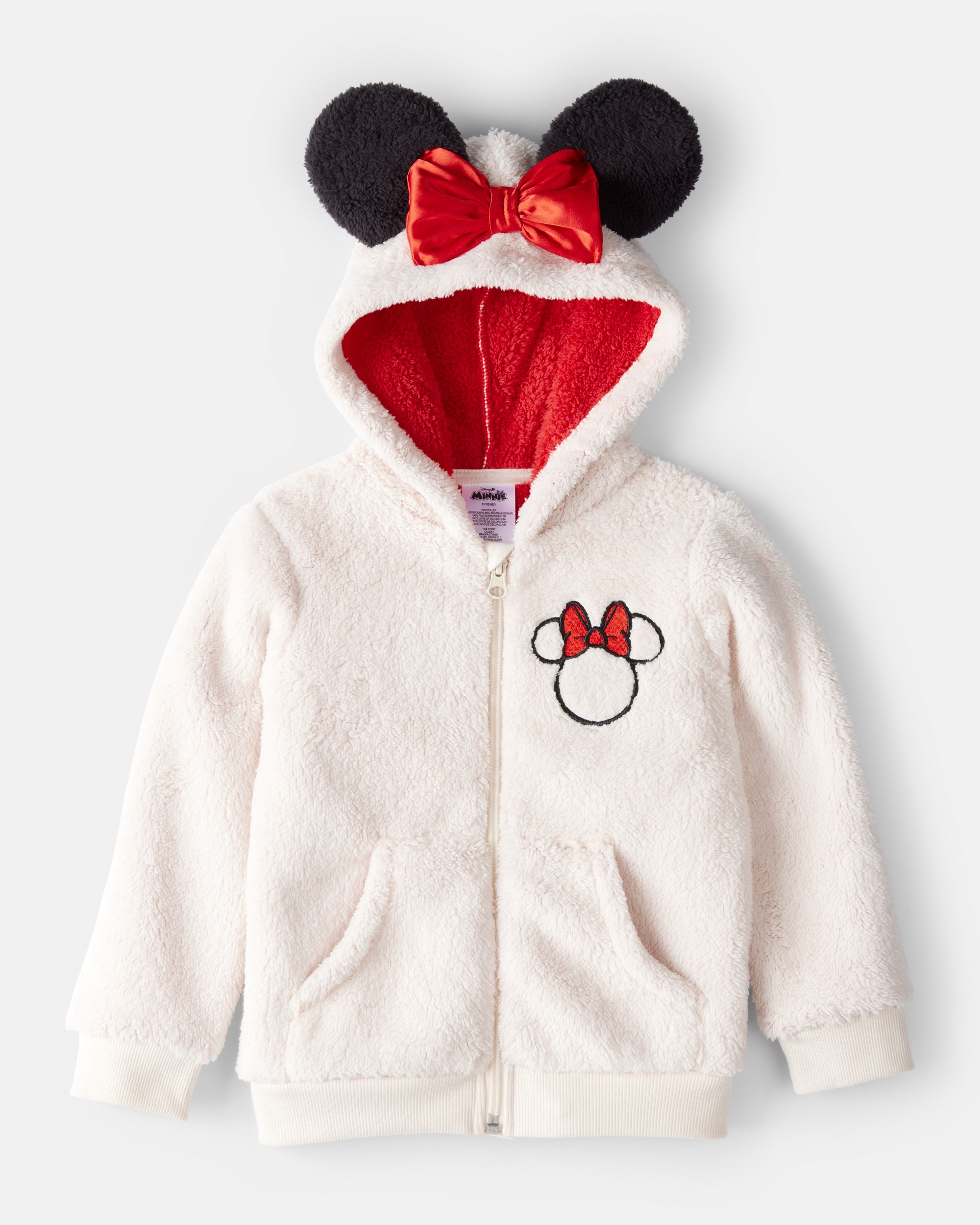 Toddler Girl Disney© Minnie Mouse Hoodie - White