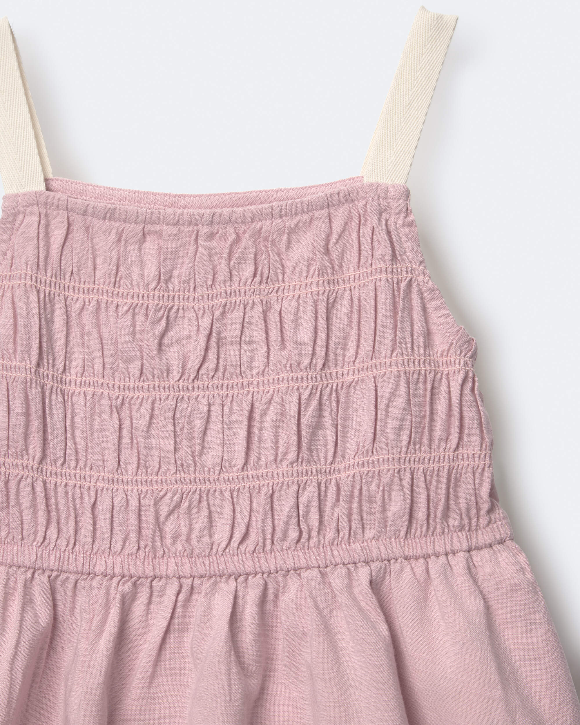 Toddler Girl Smocked Dress - Light Pink