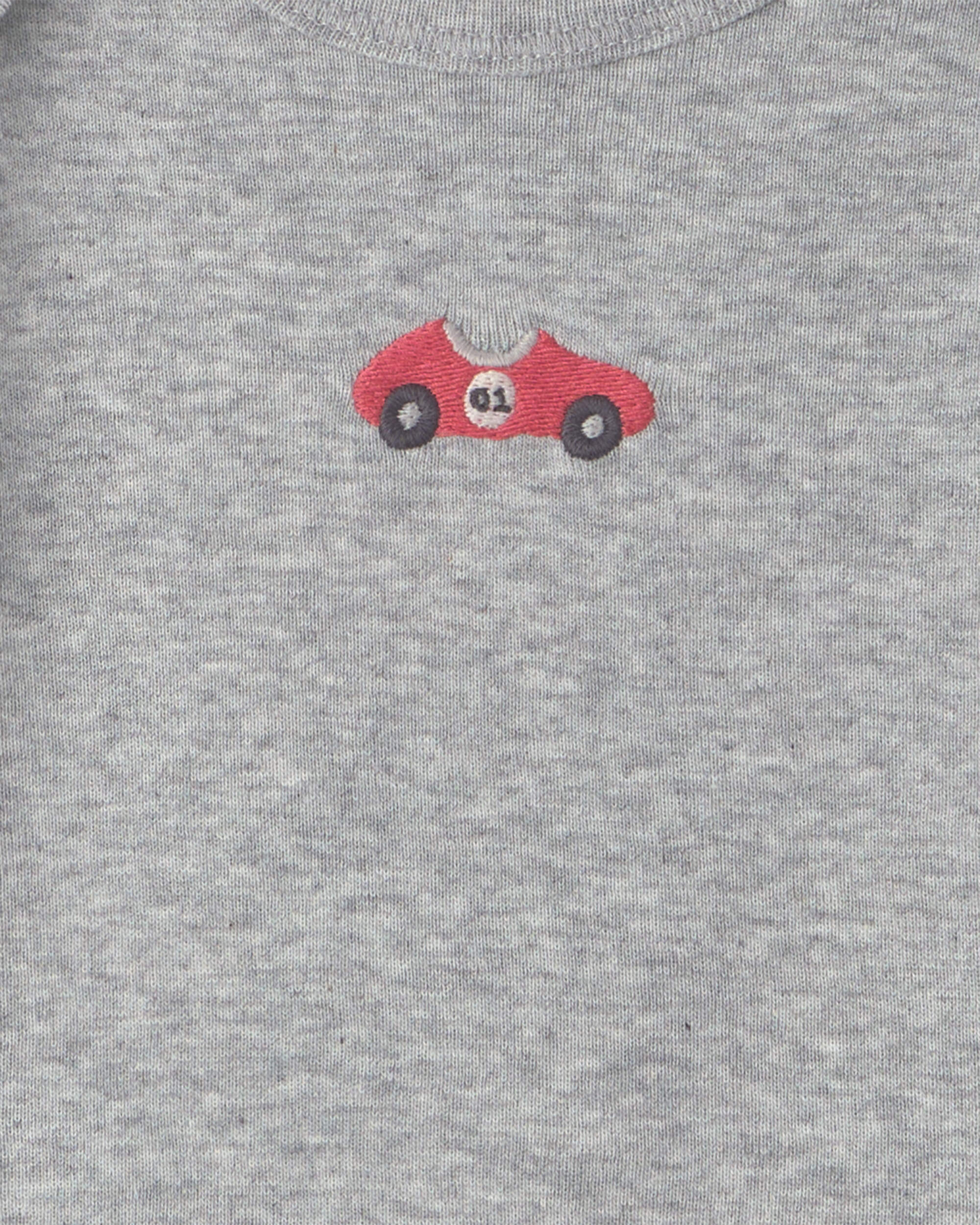 Baby Boy 4-Pack Race Car Long-Sleeve Bodysuits