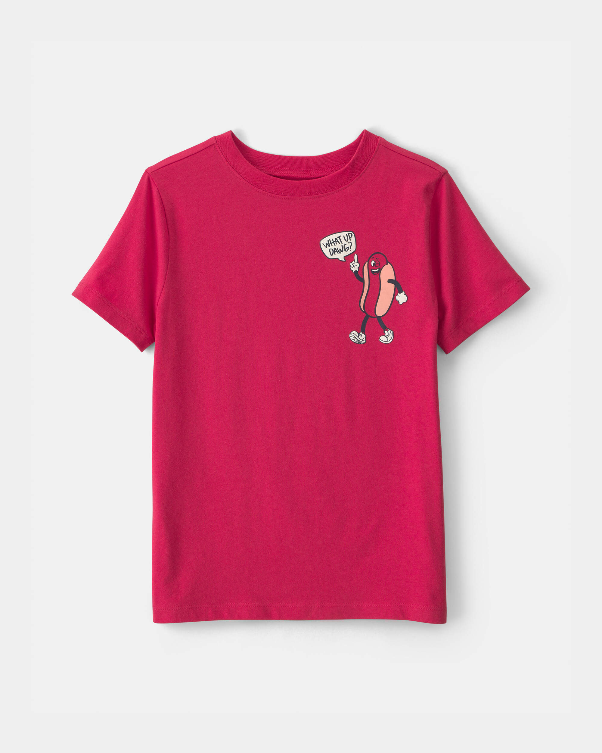 Boys Hot Dog Graphic Tee - Red