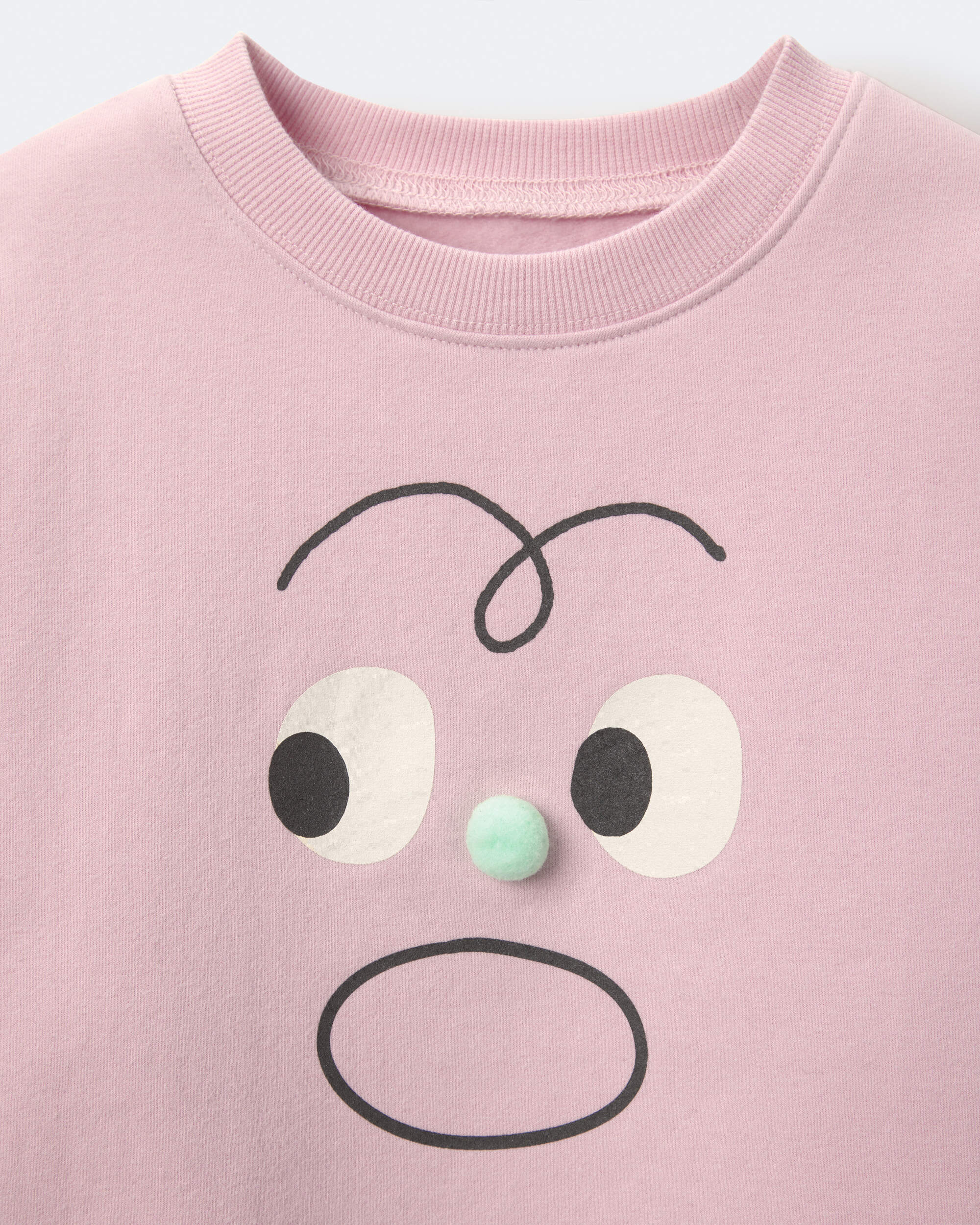 Toddler Emotions Wide-Arm Sweatshirt - Rose