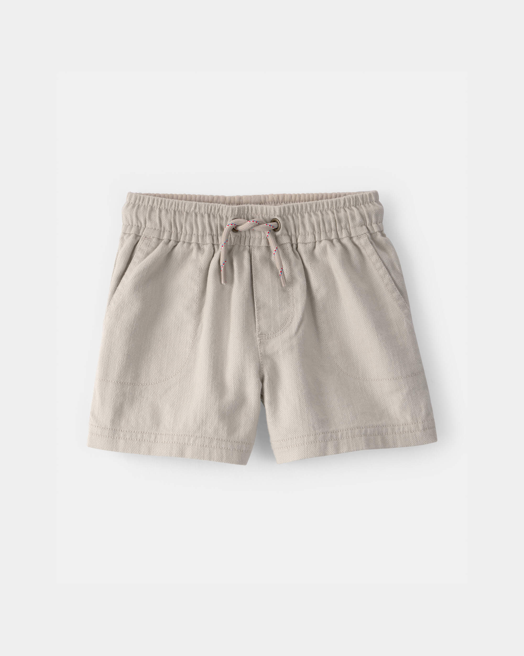 Baby Boy Twill Shorts - Light Khaki
