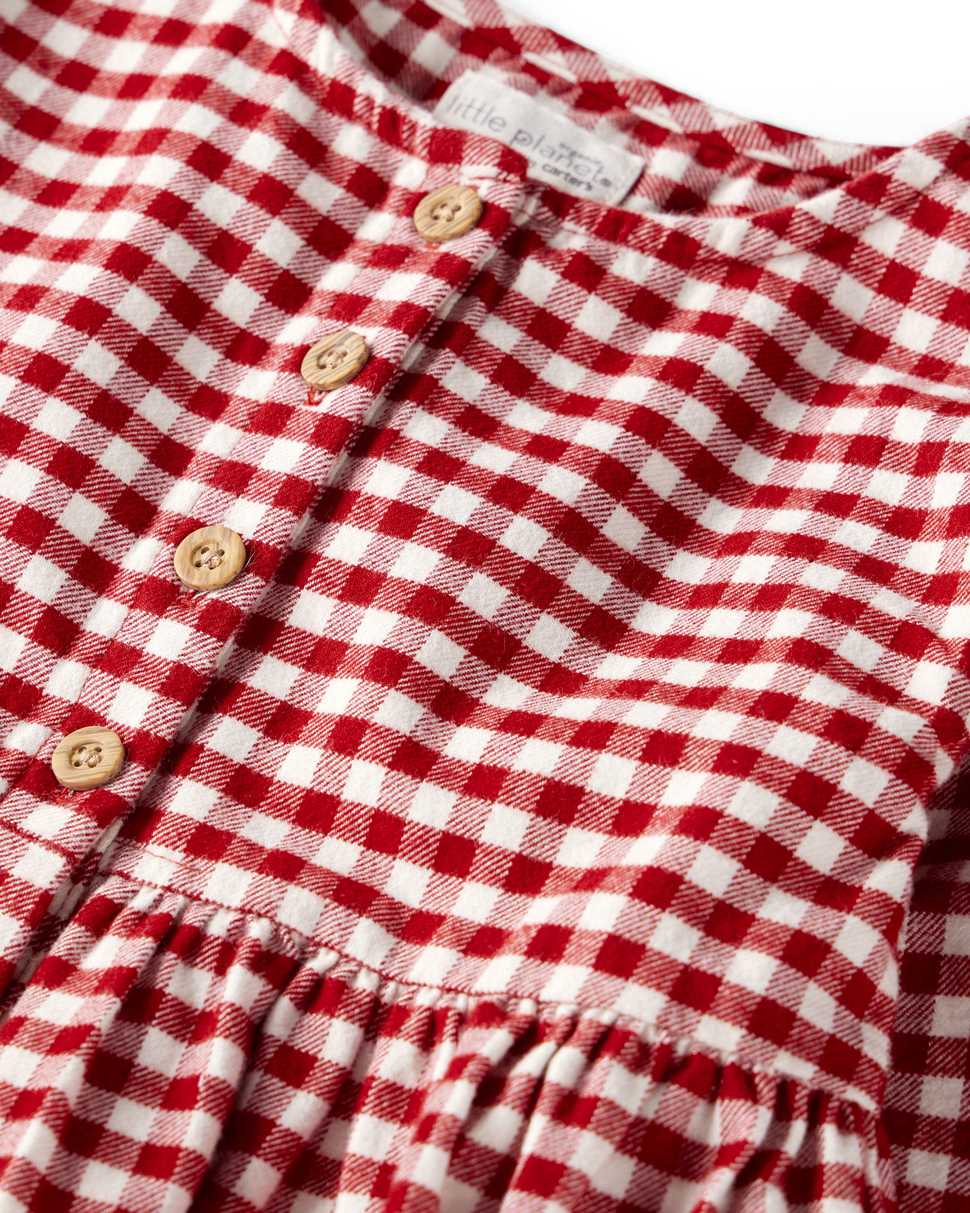 Baby Girl Organic Cotton Flannel Dress