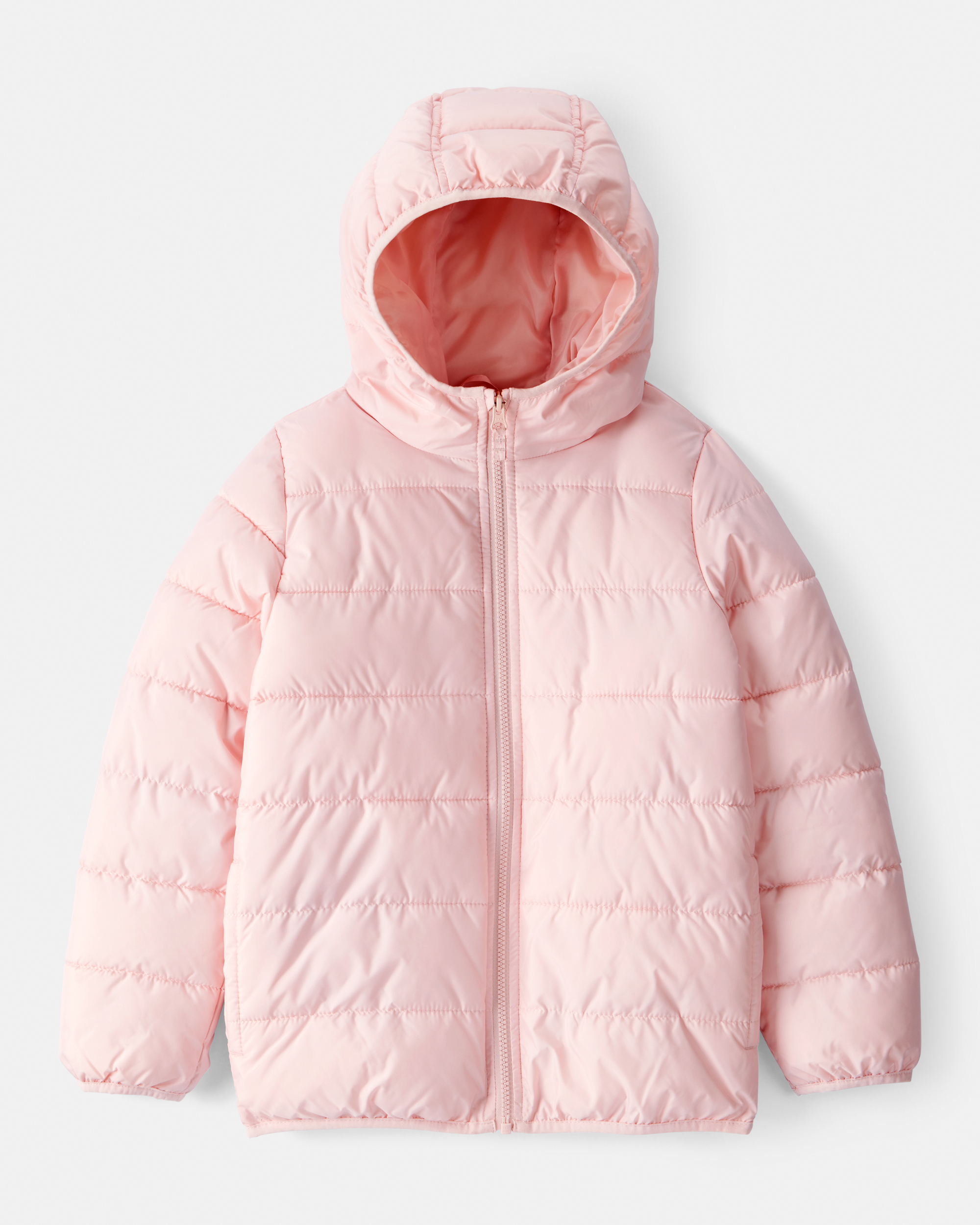 Kid Hooded Puffer Jacket - Pink
