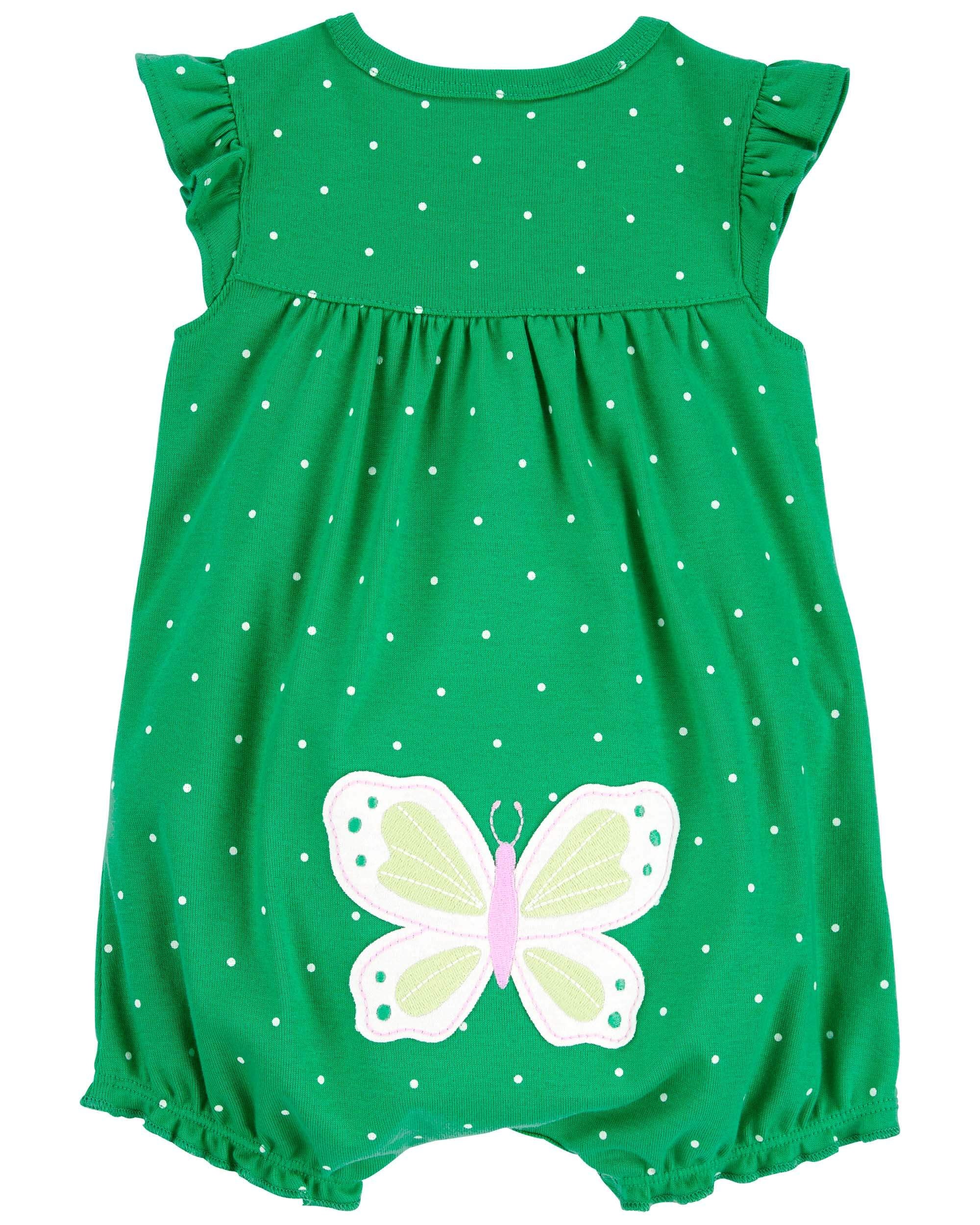 Baby Polka Dot Snap Up Romper