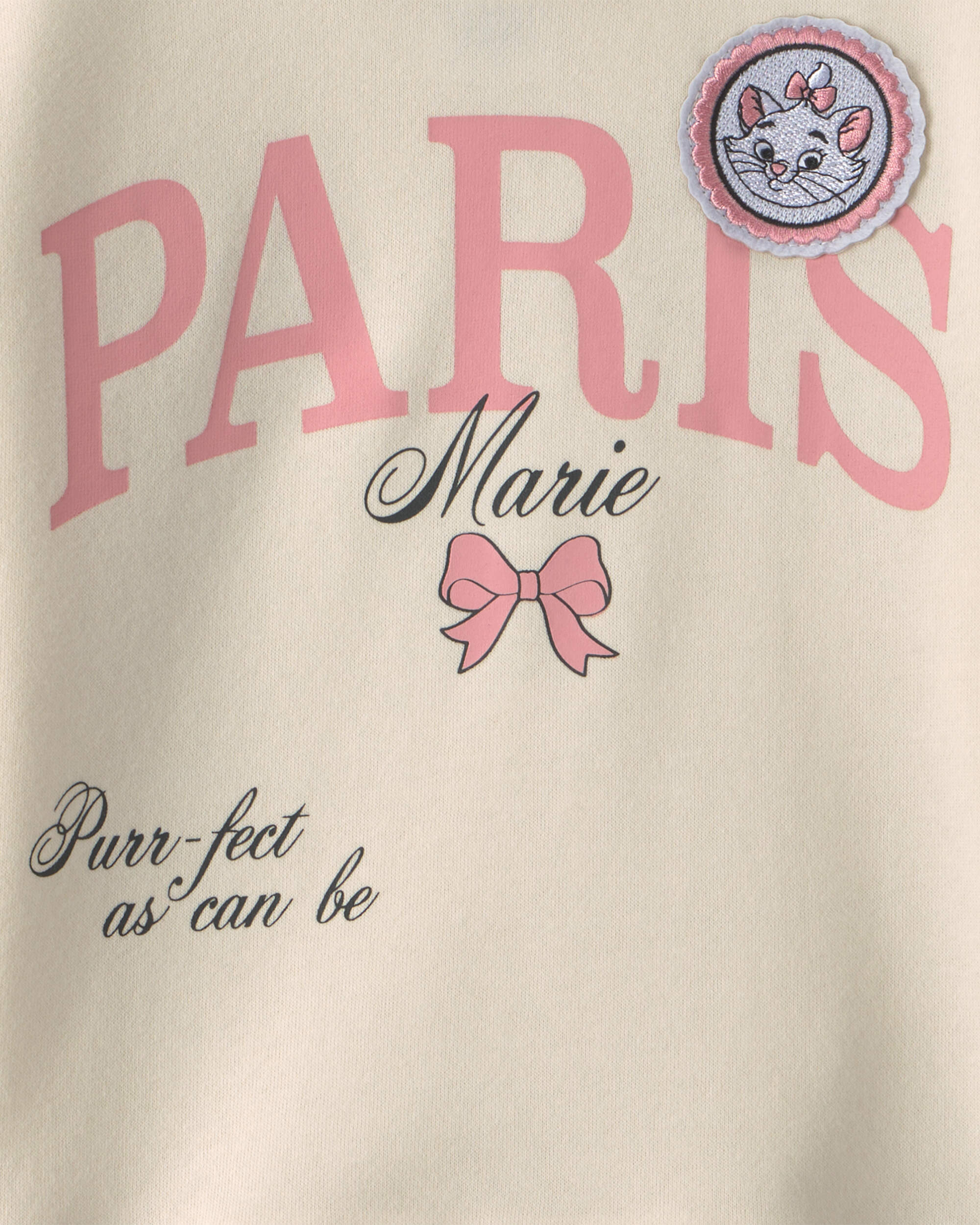 Girls Disney© Marie Pullover Sweatshirt - White