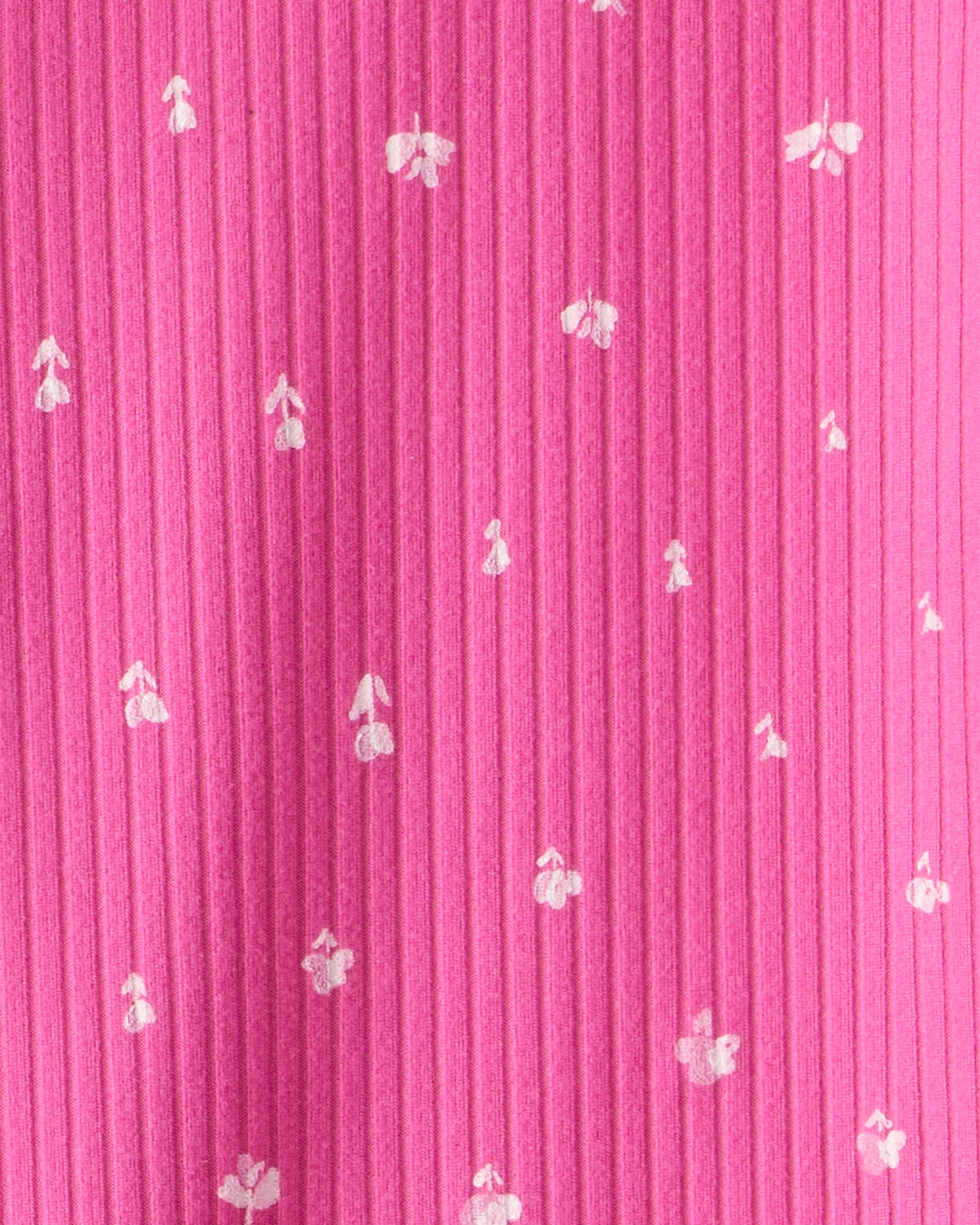 Baby Girl 2-Piece Floral Bodysuit & Pant Set - Pink