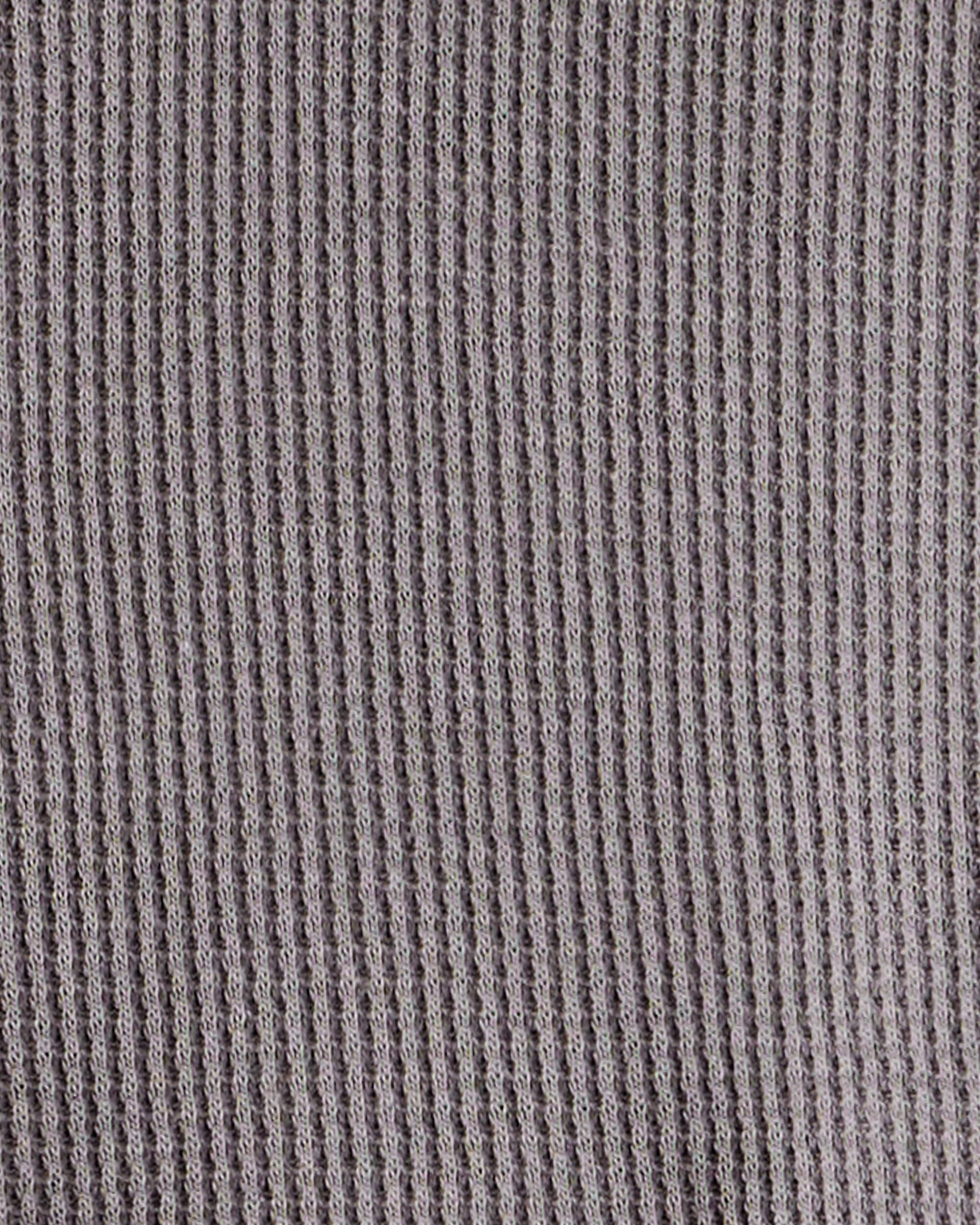 Baby Boy Waffle Knit Long-Sleeve Tee & Pant Set - Grey