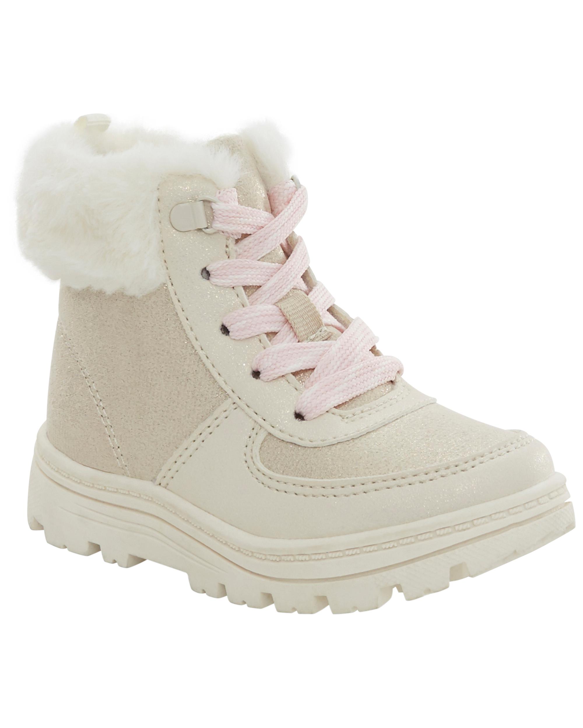 Faux Fur Hiking Boots