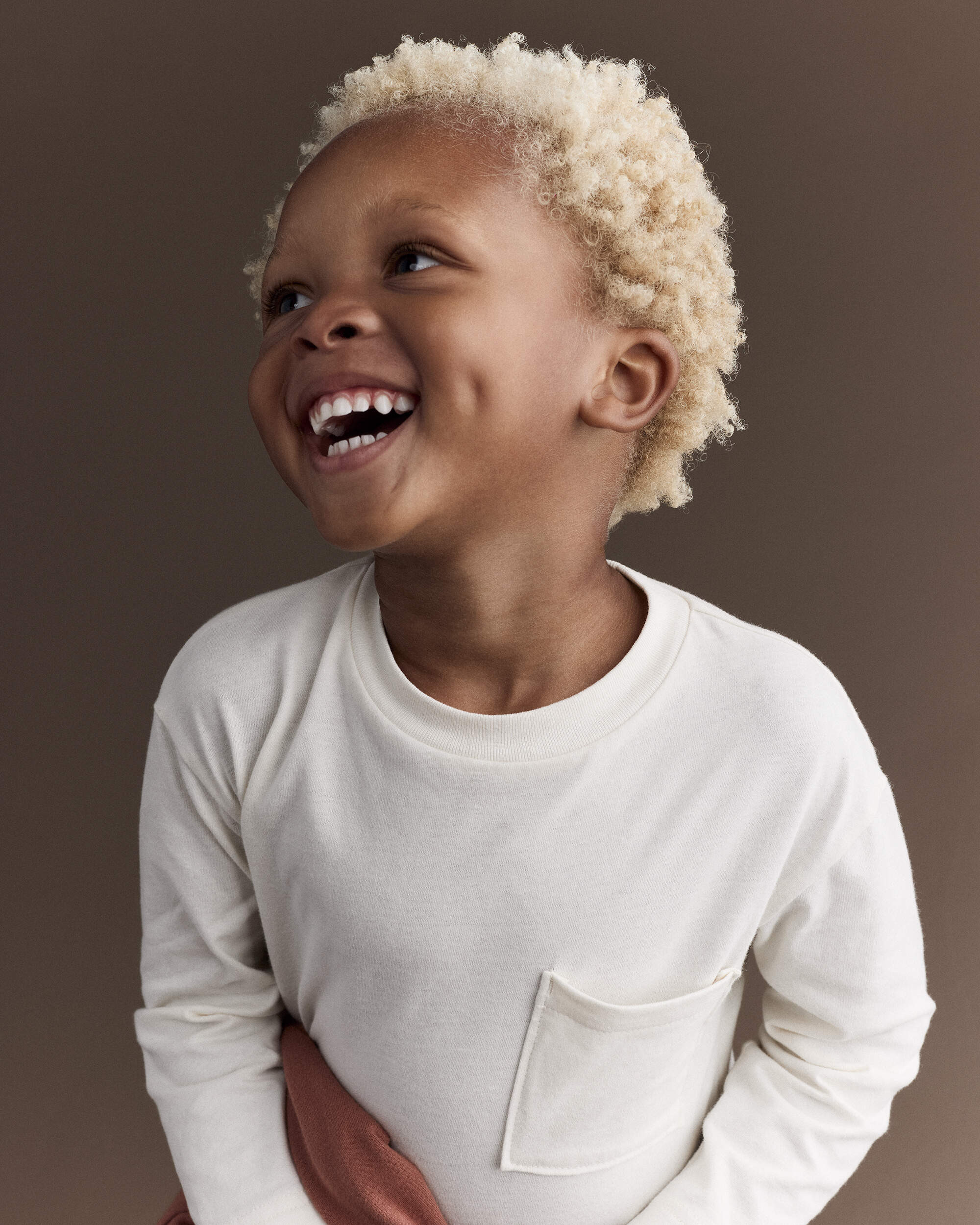 Toddler Long-Sleeve Pocket Relaxed Graphic Tee with Shapes - Cream