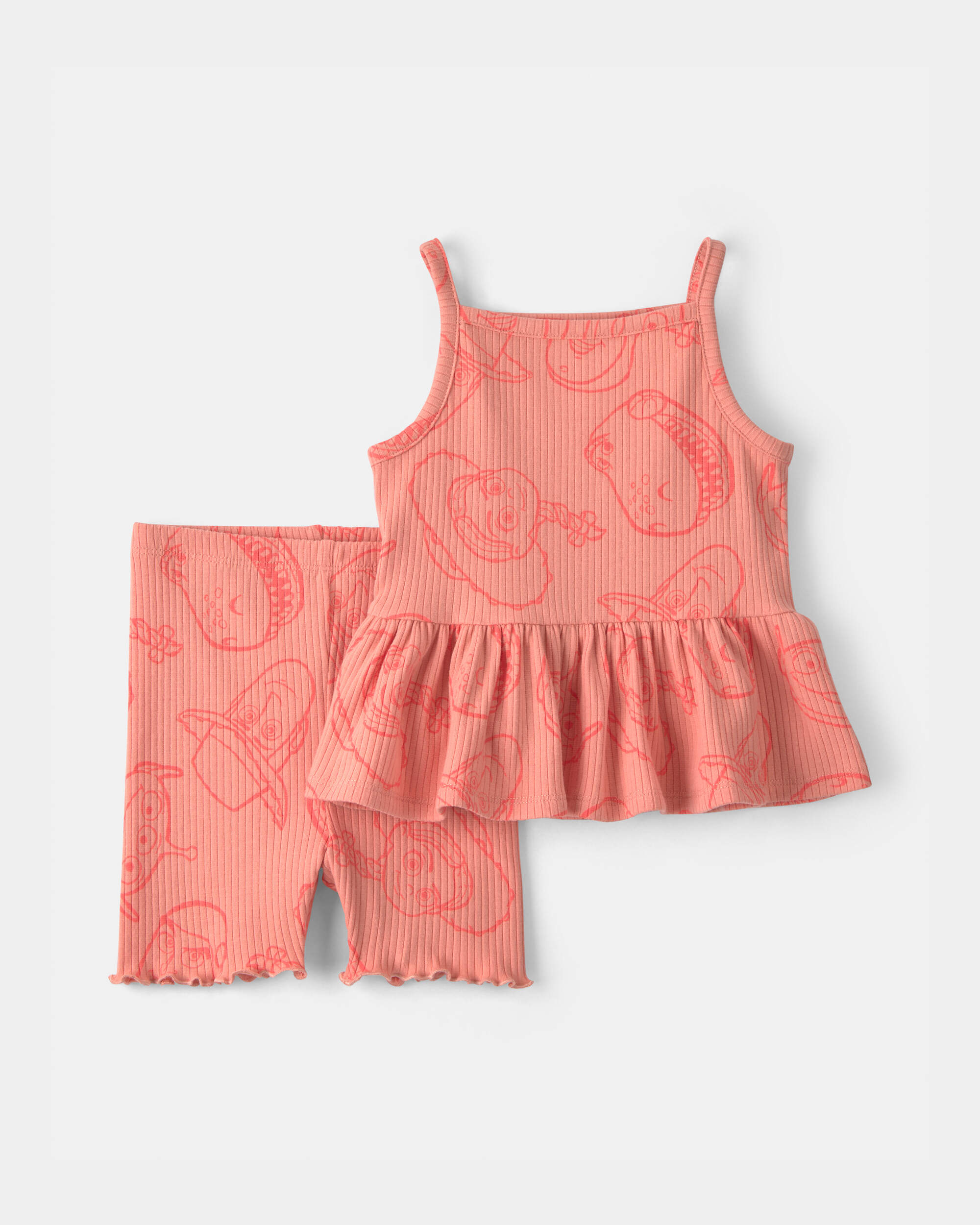 Baby Girl 2-Piece Pixar© Toy Story Short-Sleeve Top & Short Set