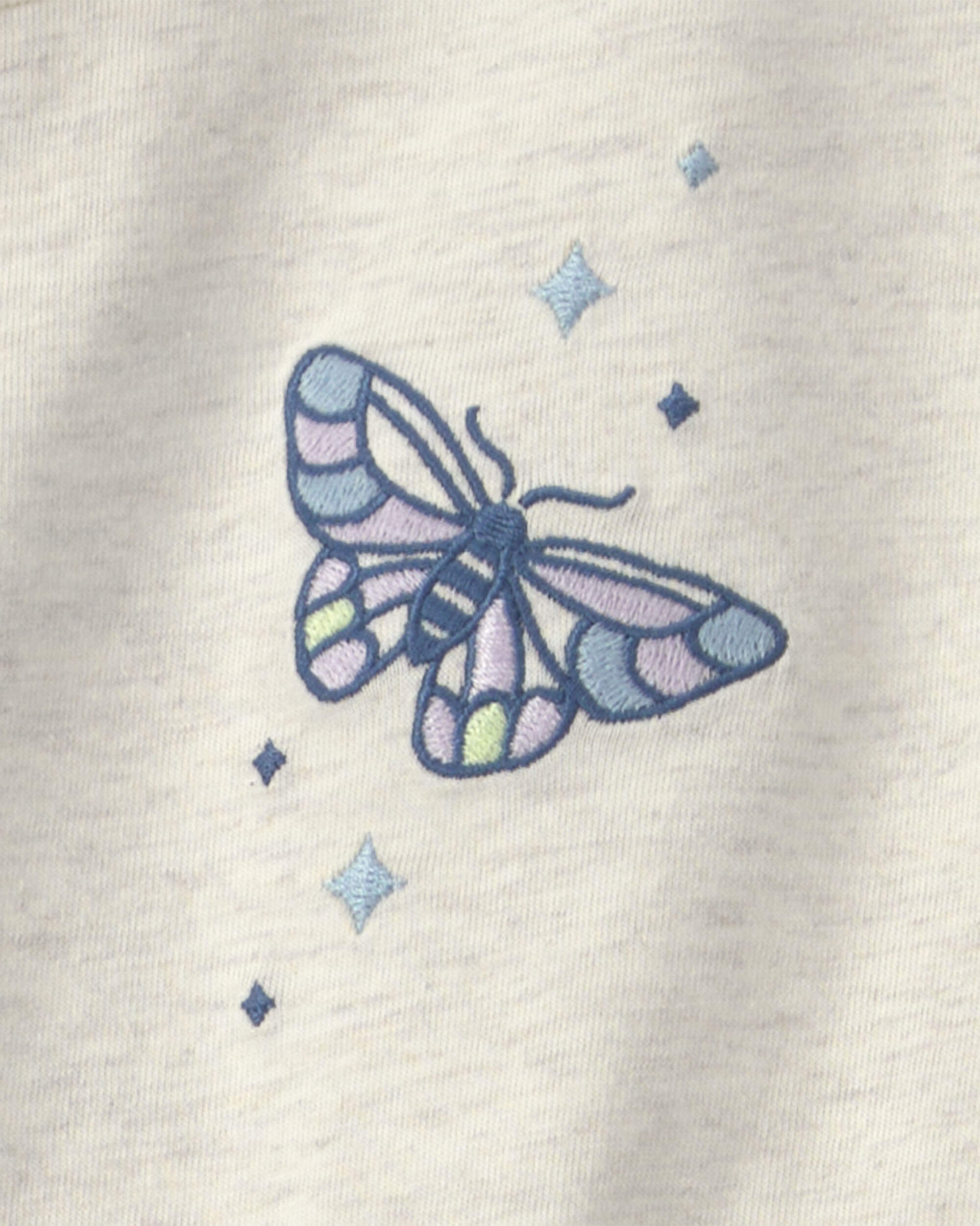 Girls Butterfly Long-Sleeve Top - Ivory