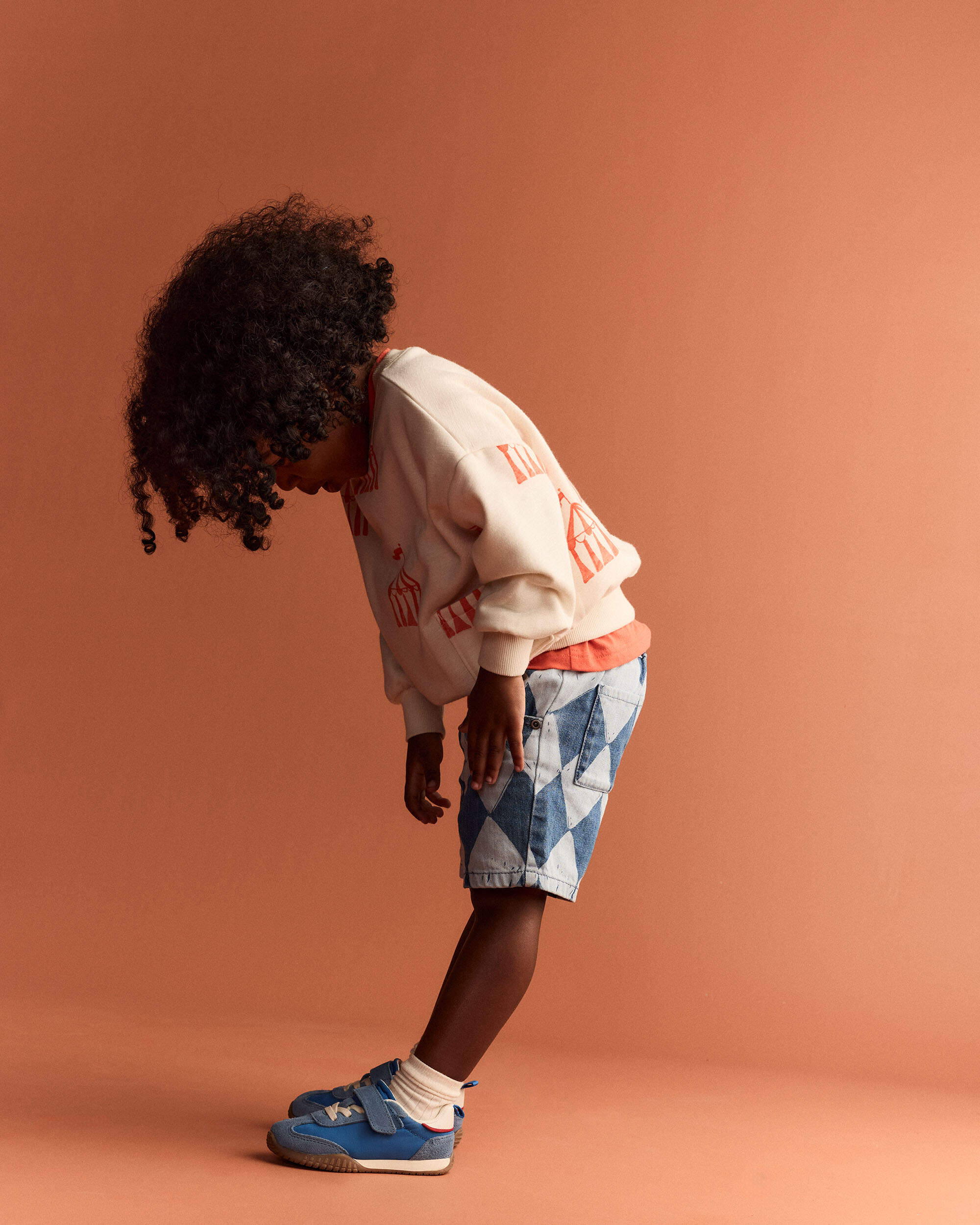 Toddler Otter Sweatshirt™ with Pockets Big Top Print - Cream