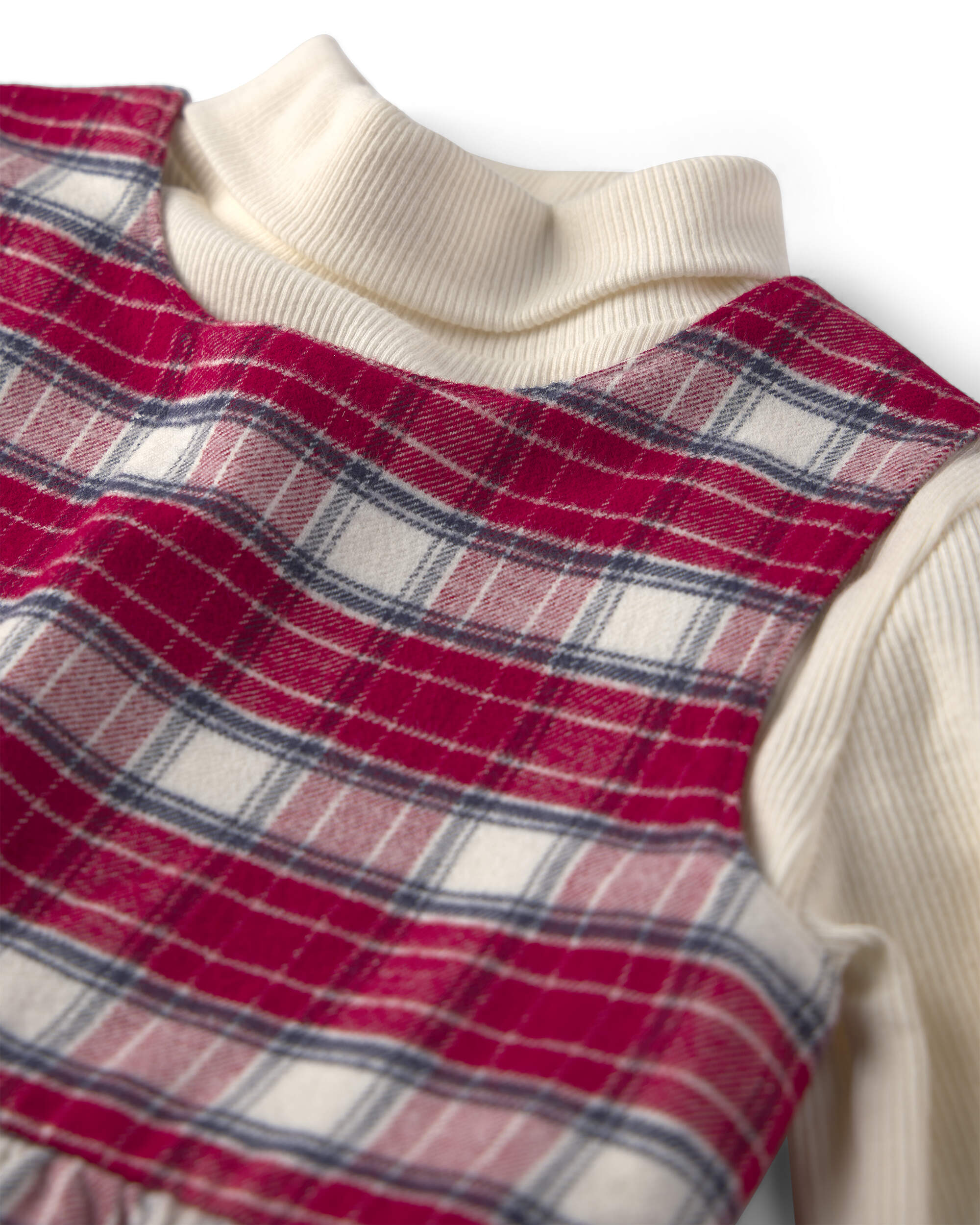 Baby Girl 2-Piece Organic Cotton Flannel Jumper Set