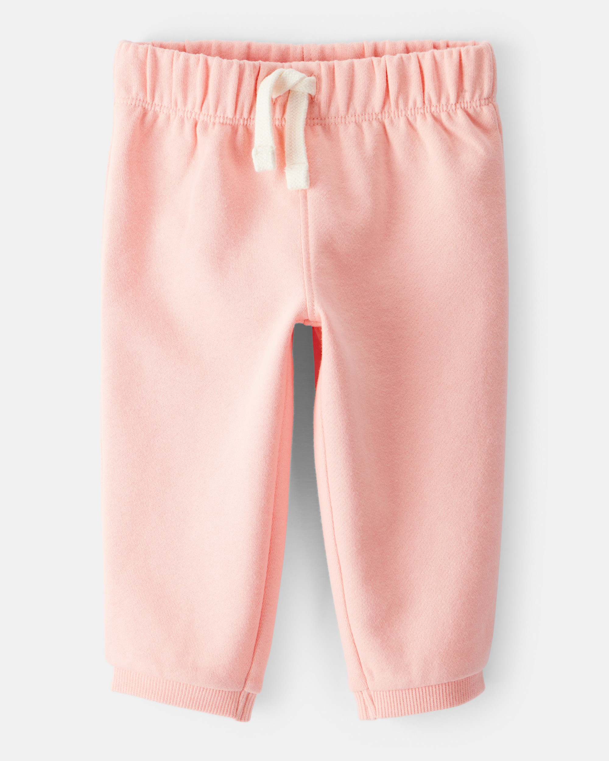 Baby Girl Cotton Pull-On Pants - Orange