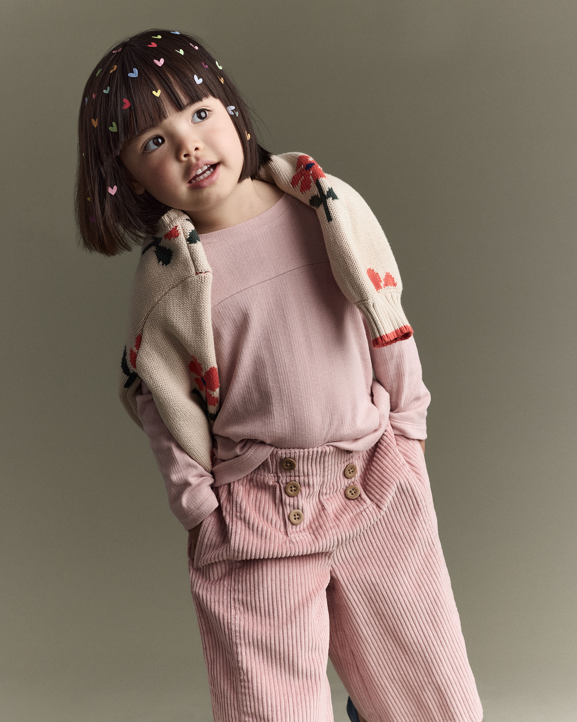 Toddler Girl Pointelle Long-Sleeve Top - Light Pink