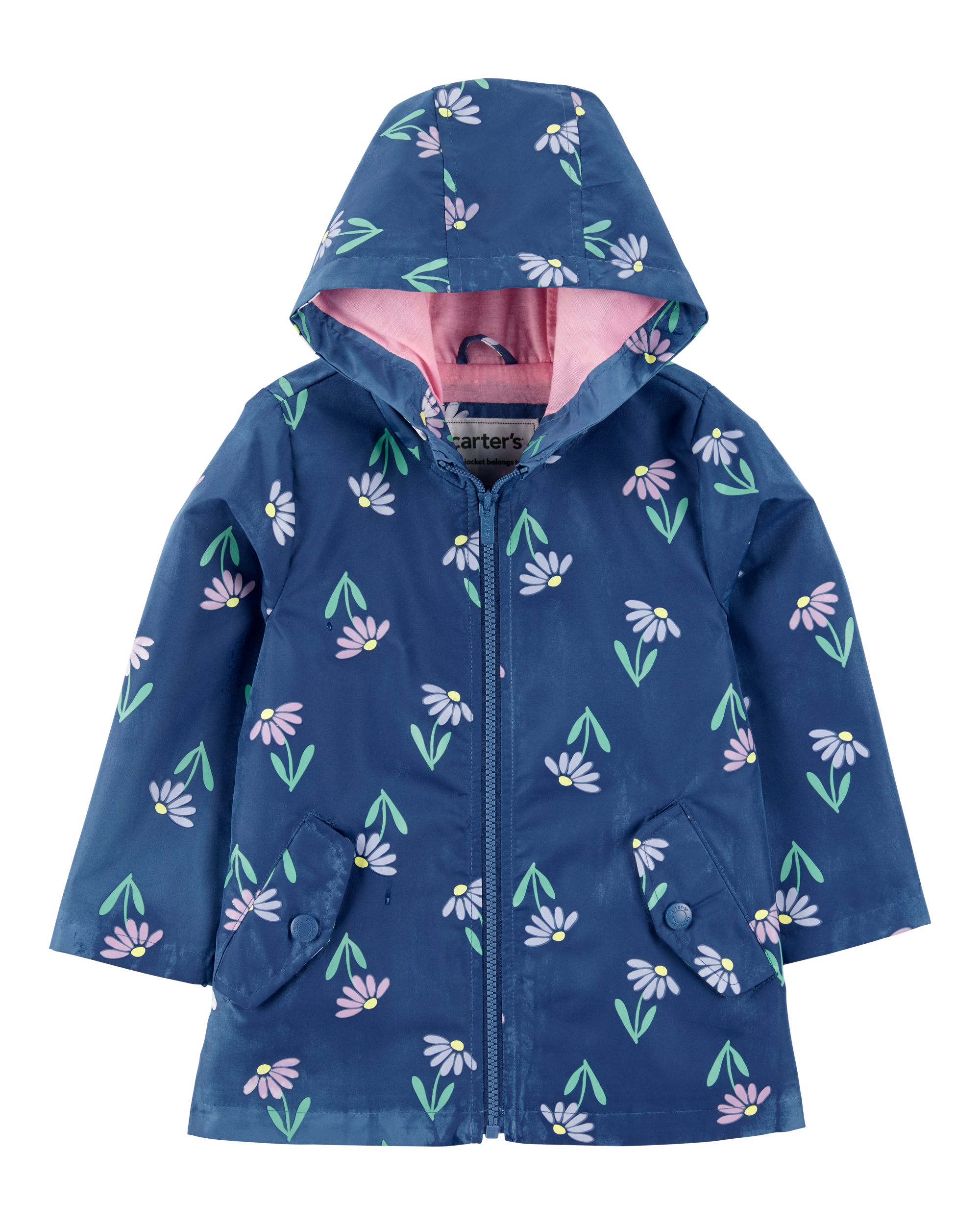 Toddler Colour Changing Rain Jacket - Navy
