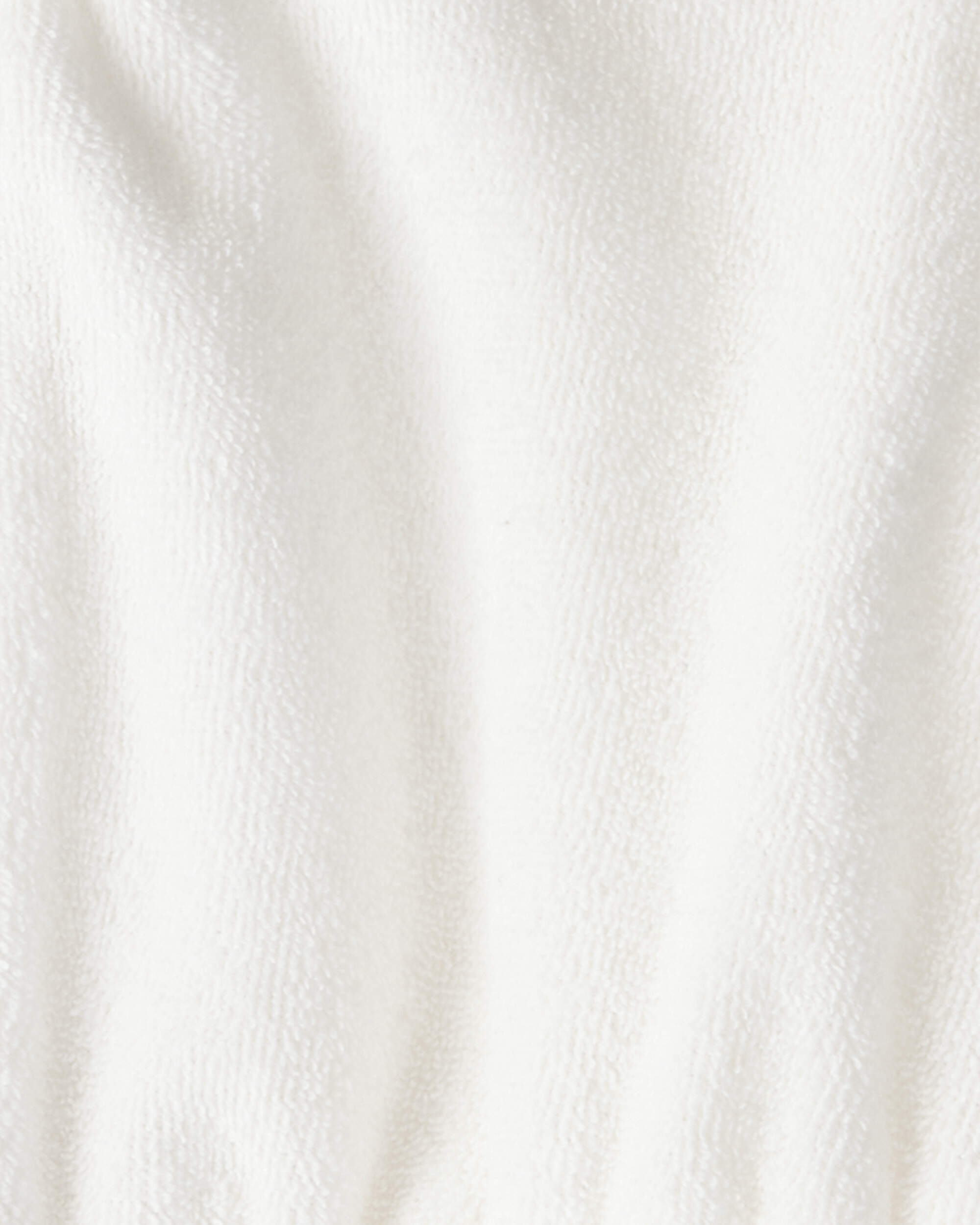 Baby Girl Hooded Terry Cloth Swim Cover-Up Dress - White
