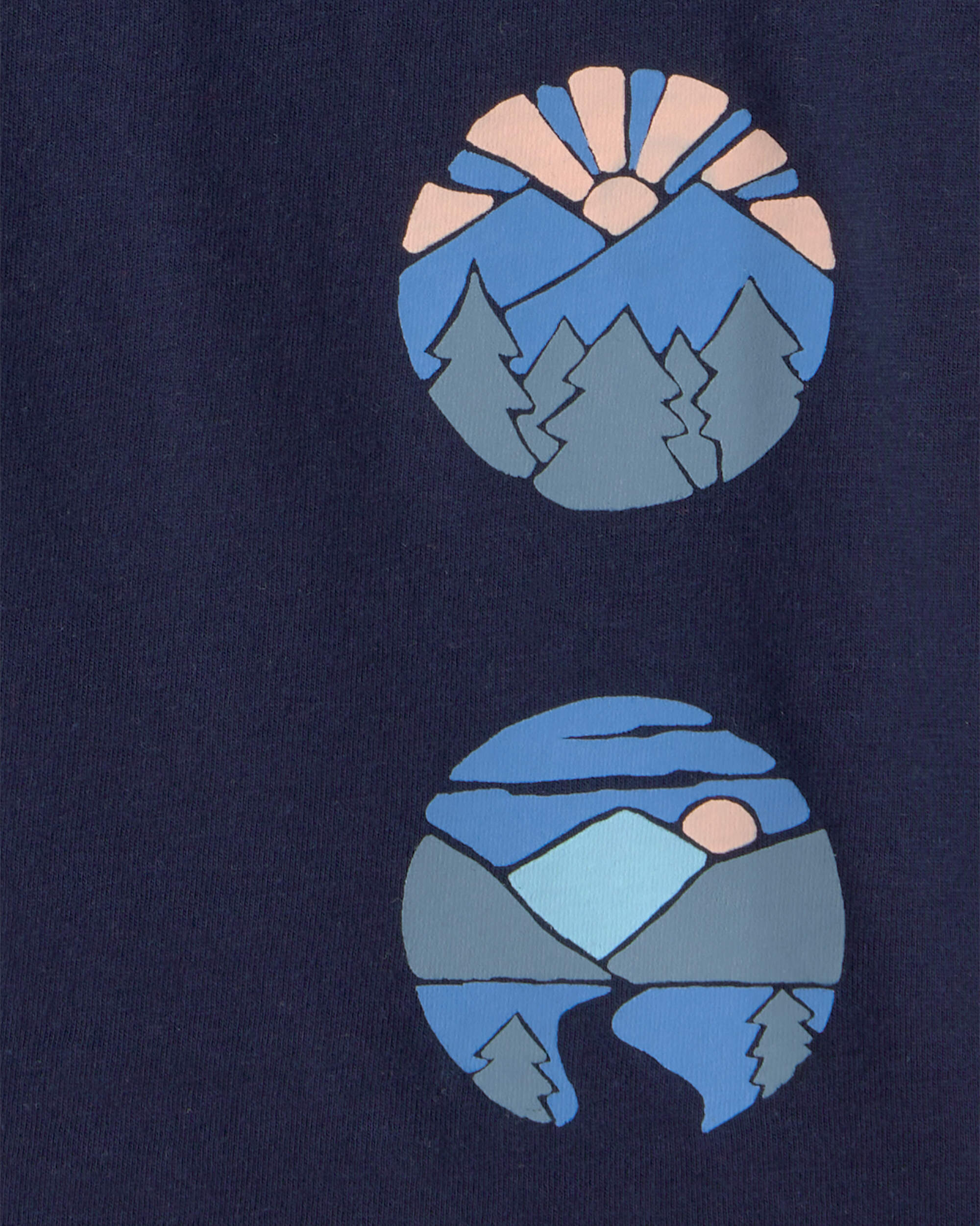 Toddler Boy Mountainscape Graphic Tee - Blue